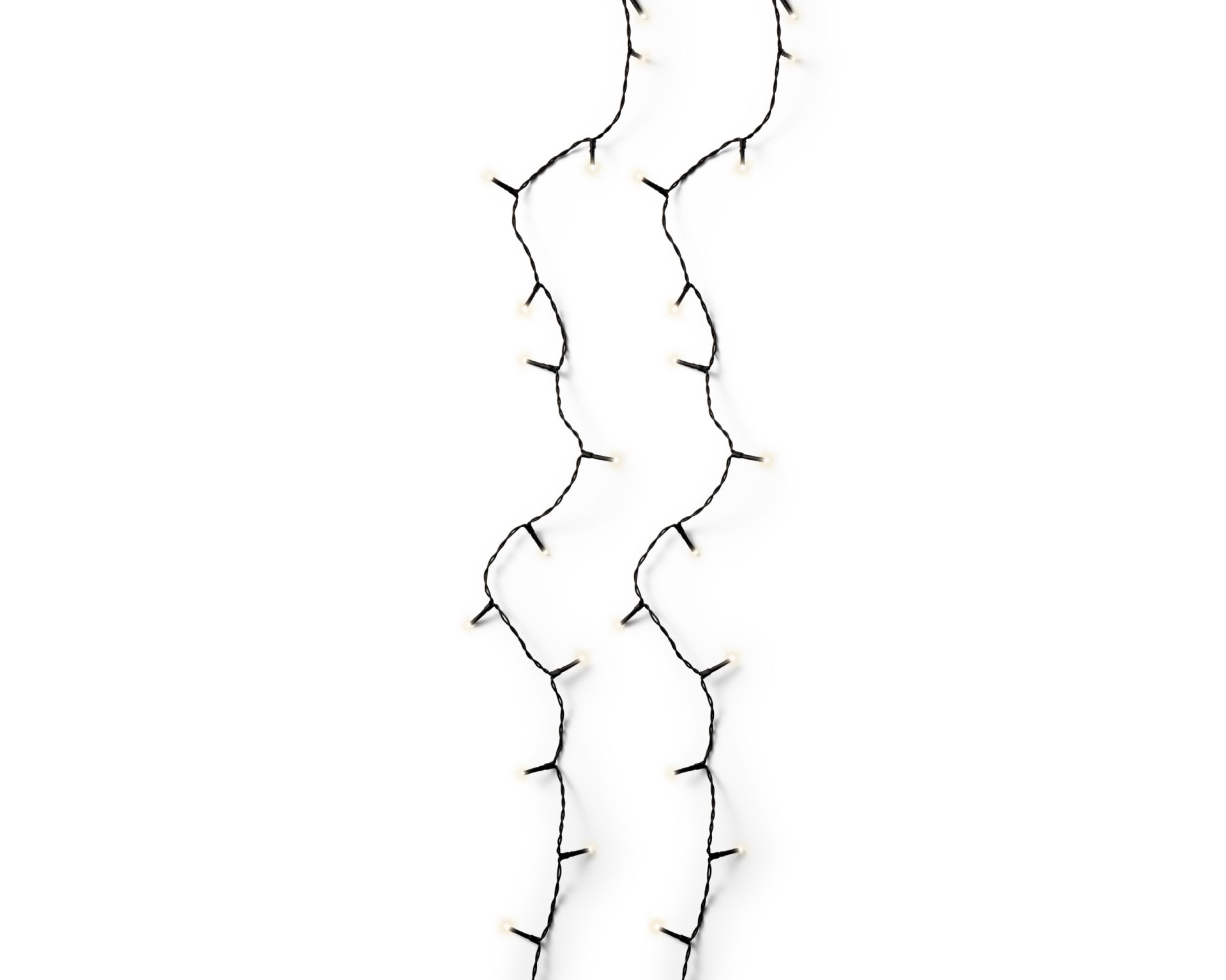 Kerstverlichting LED Basic Twinkle 6m - 80 leds - Black/Warm White - In/Outdoor