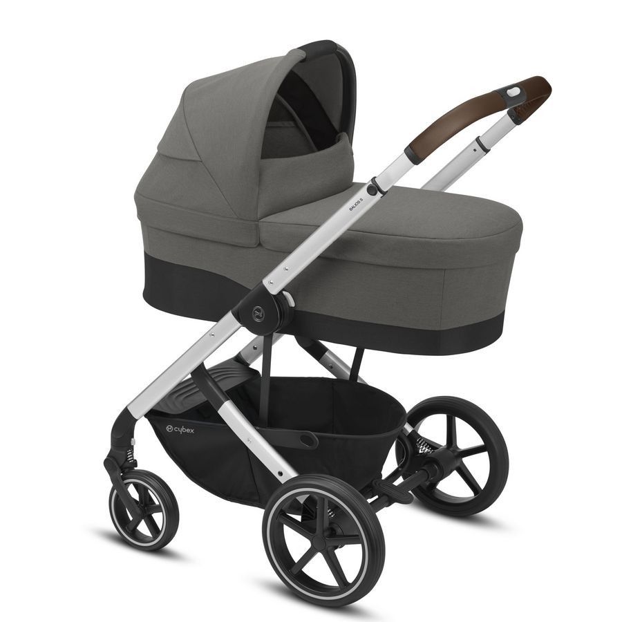 Cybex Draagmand kinderwagen Balios S soho grey mid grey