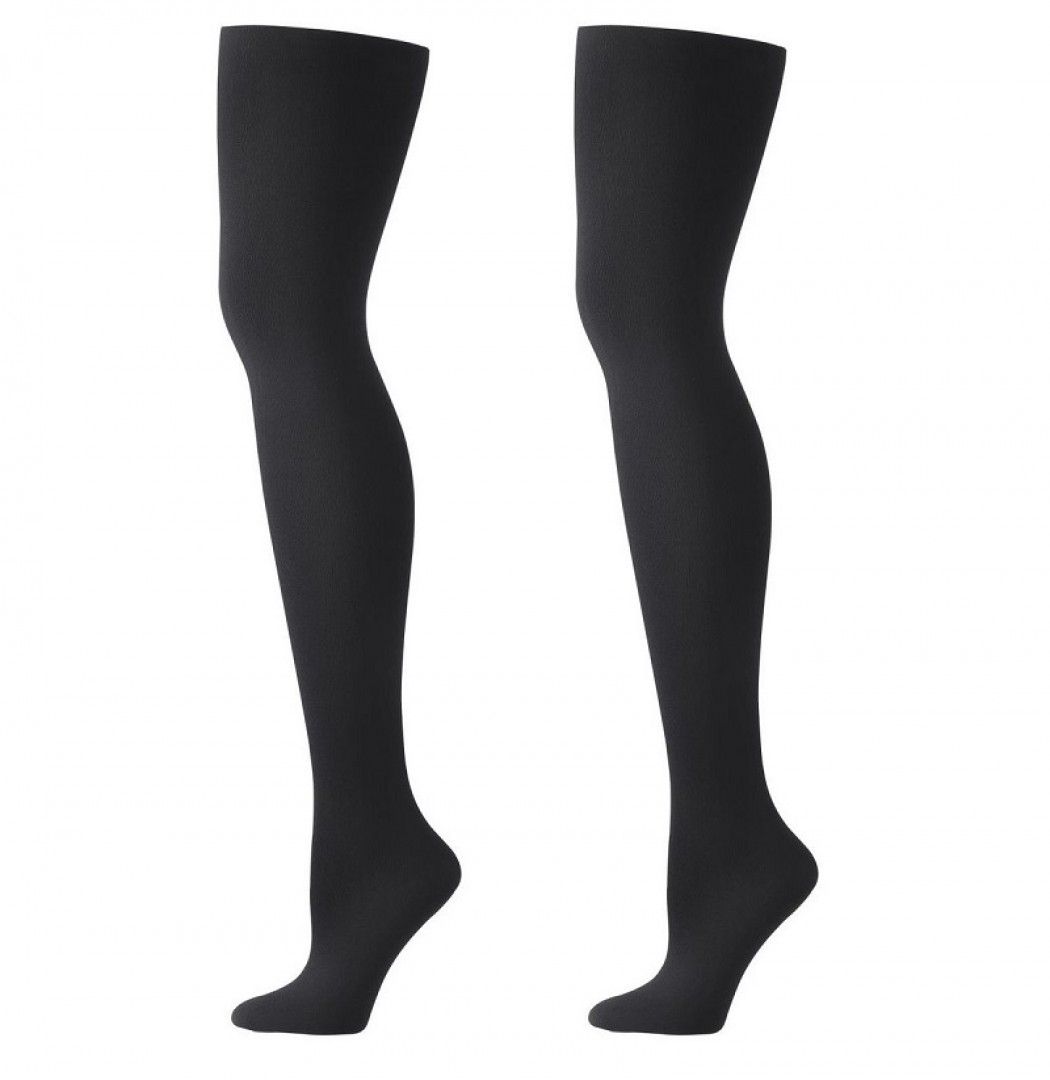 Panty Kids Tight 60 denier - 2 stuks Black - Maat 134-140