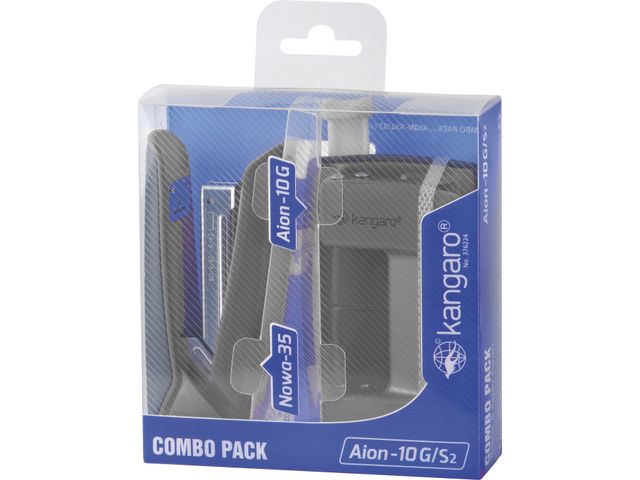 Kangaro Combipack Perforator-Nietmachine Aion-10G Grijs