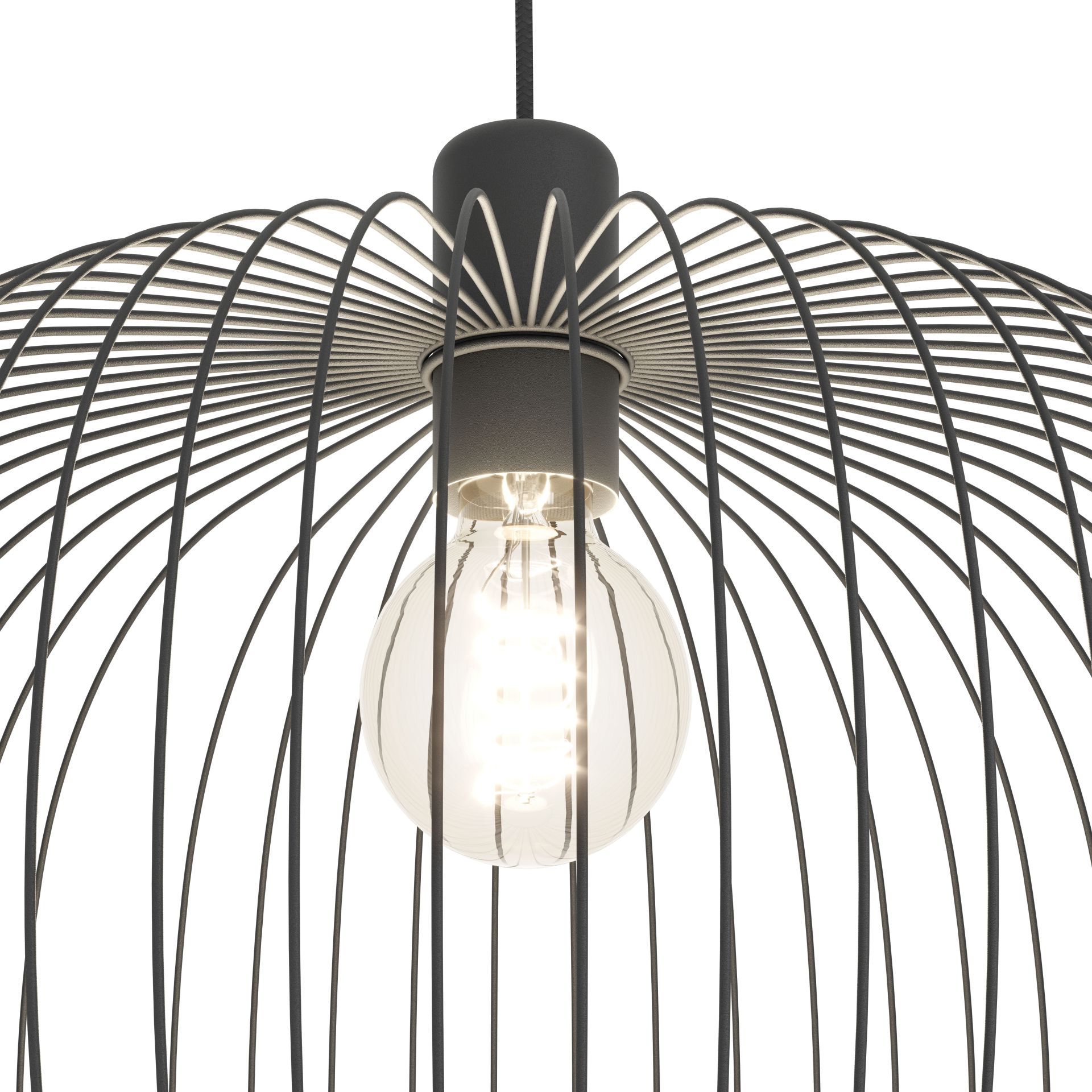 Eglo Lodods Hanglamp Zwart 450mm E27
