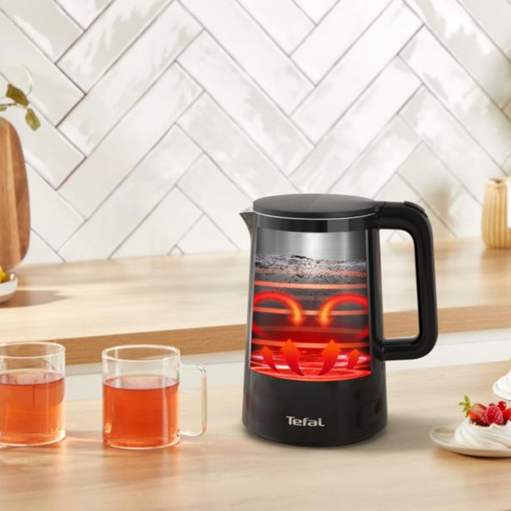 Tefal waterkoker KO6518E0 met Digitale Temperatuur Aanduiding, 1.5 L.