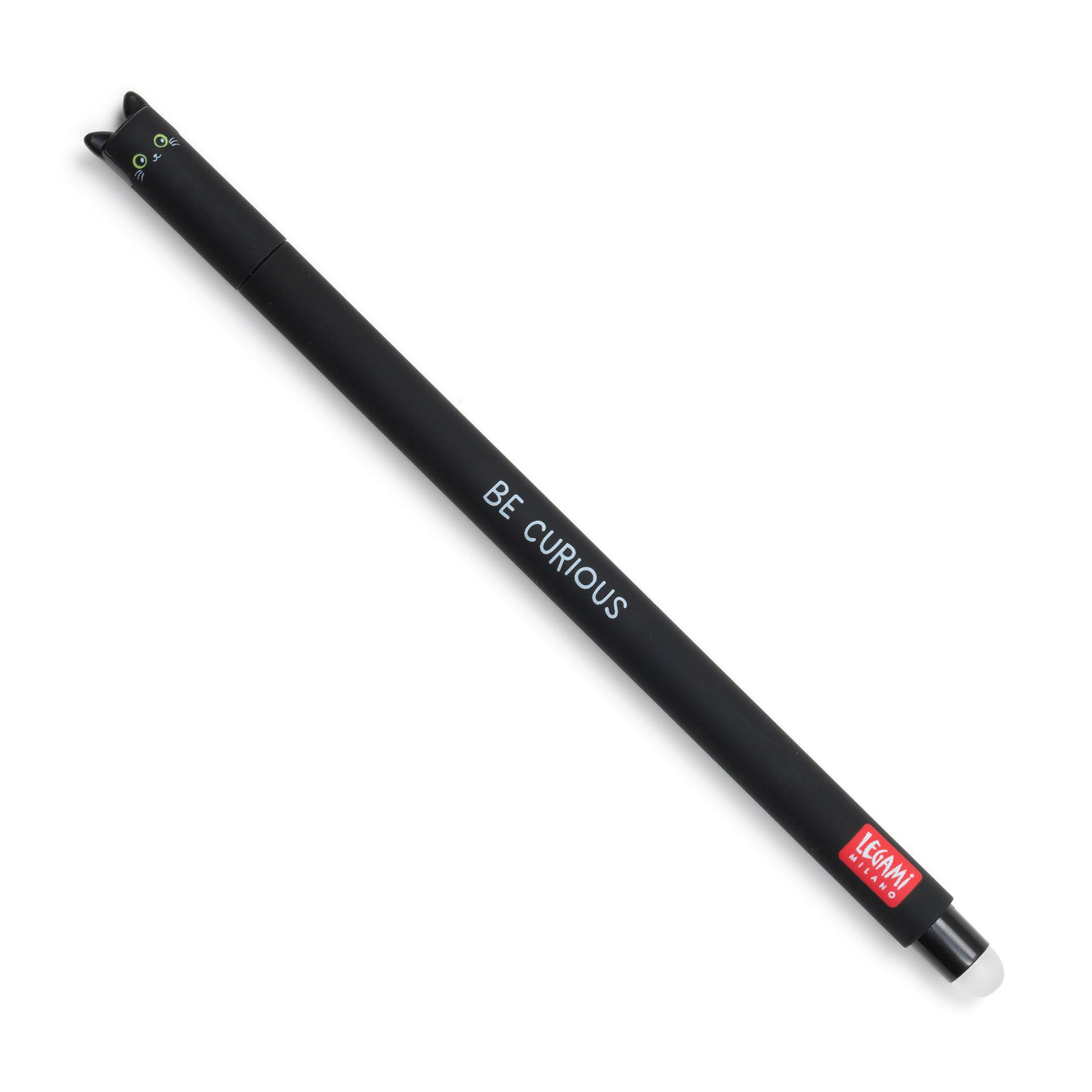 Legami Uitwisbare Balpen Kitty 0.7 mm - Zwart Schrijvend