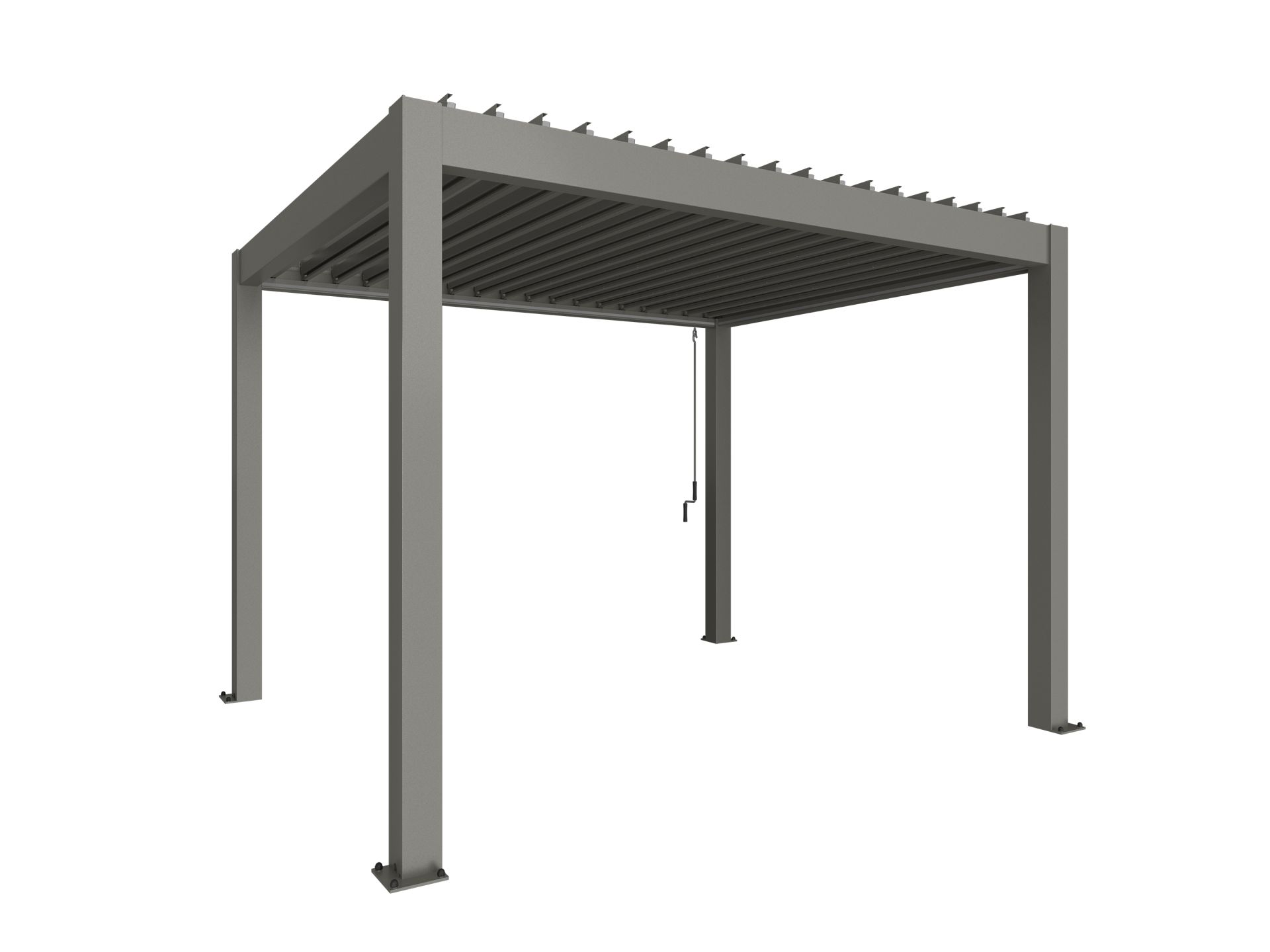 Biohort Pergola Metaal 3.5x3 m Kwartsgrijs