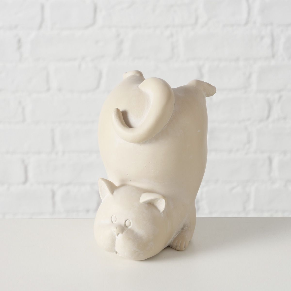 Boltze Home Kat Catty Beige 12.5cm - assorti - prijs per stuk