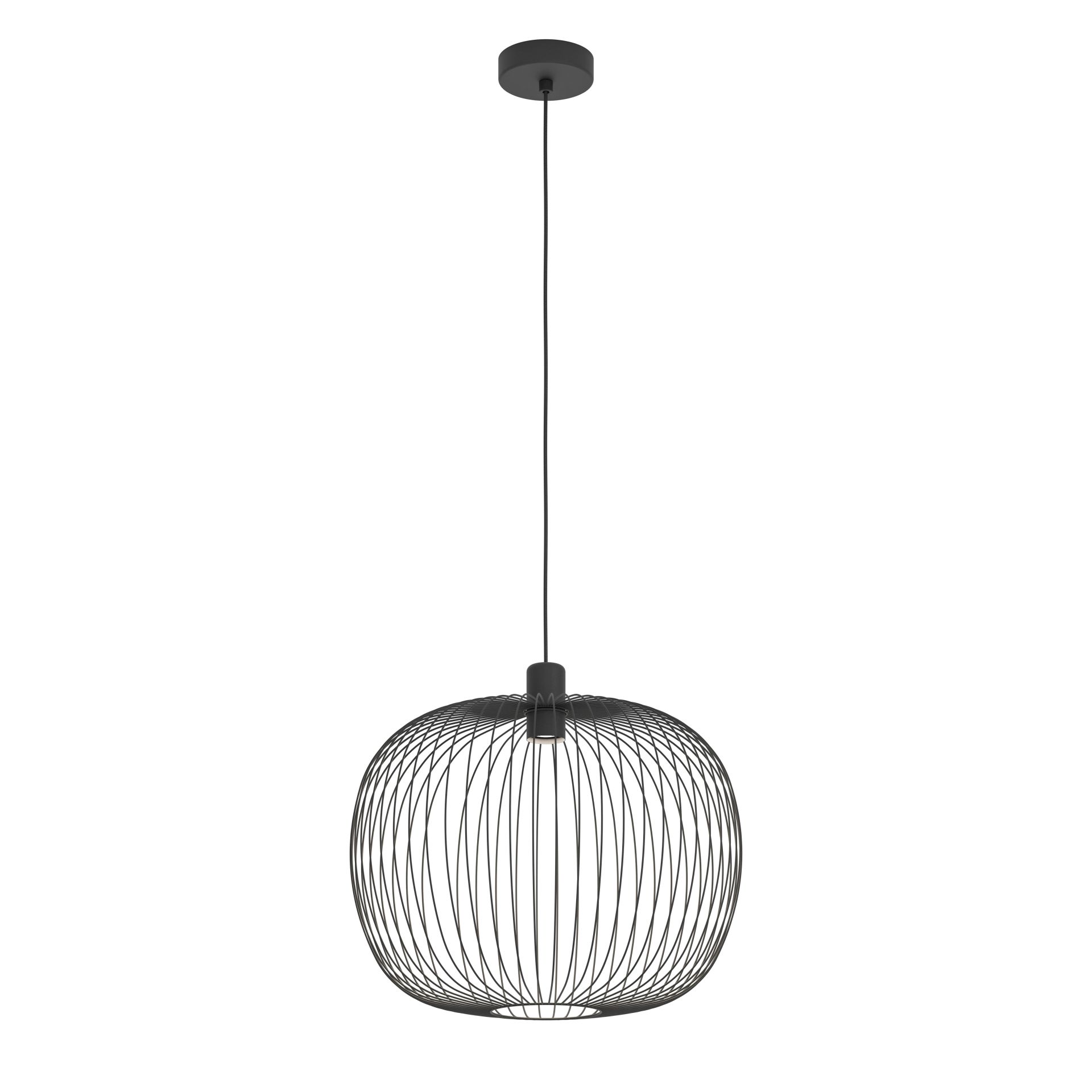 Eglo Lodods Hanglamp Zwart 450mm E27