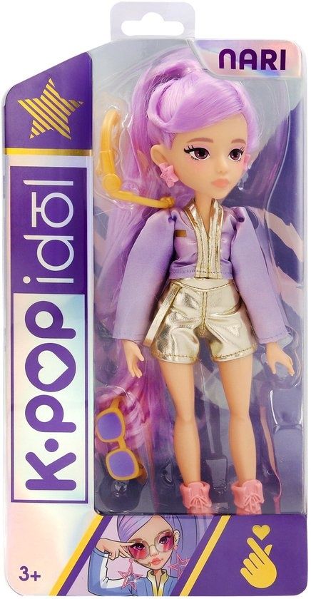 Kpop Idol Fashion Doll Nari met accesoires, 25 cm
