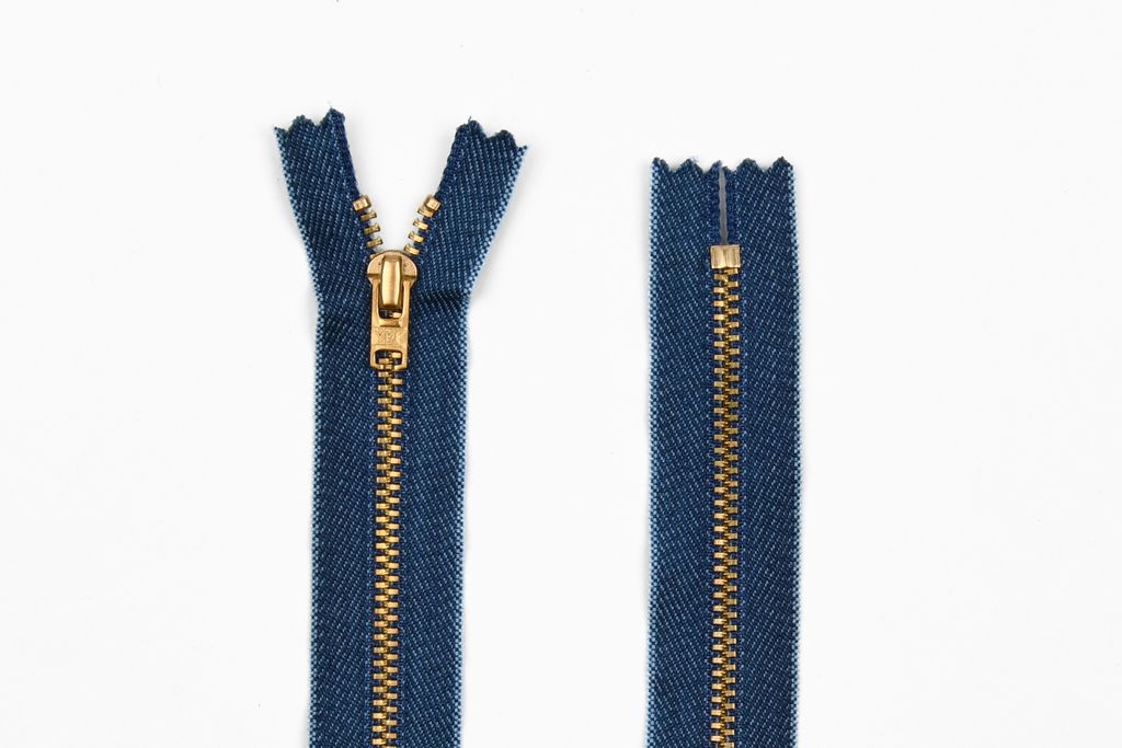 Milward Fijne Broekrits Goud+Jeans 310.10.F