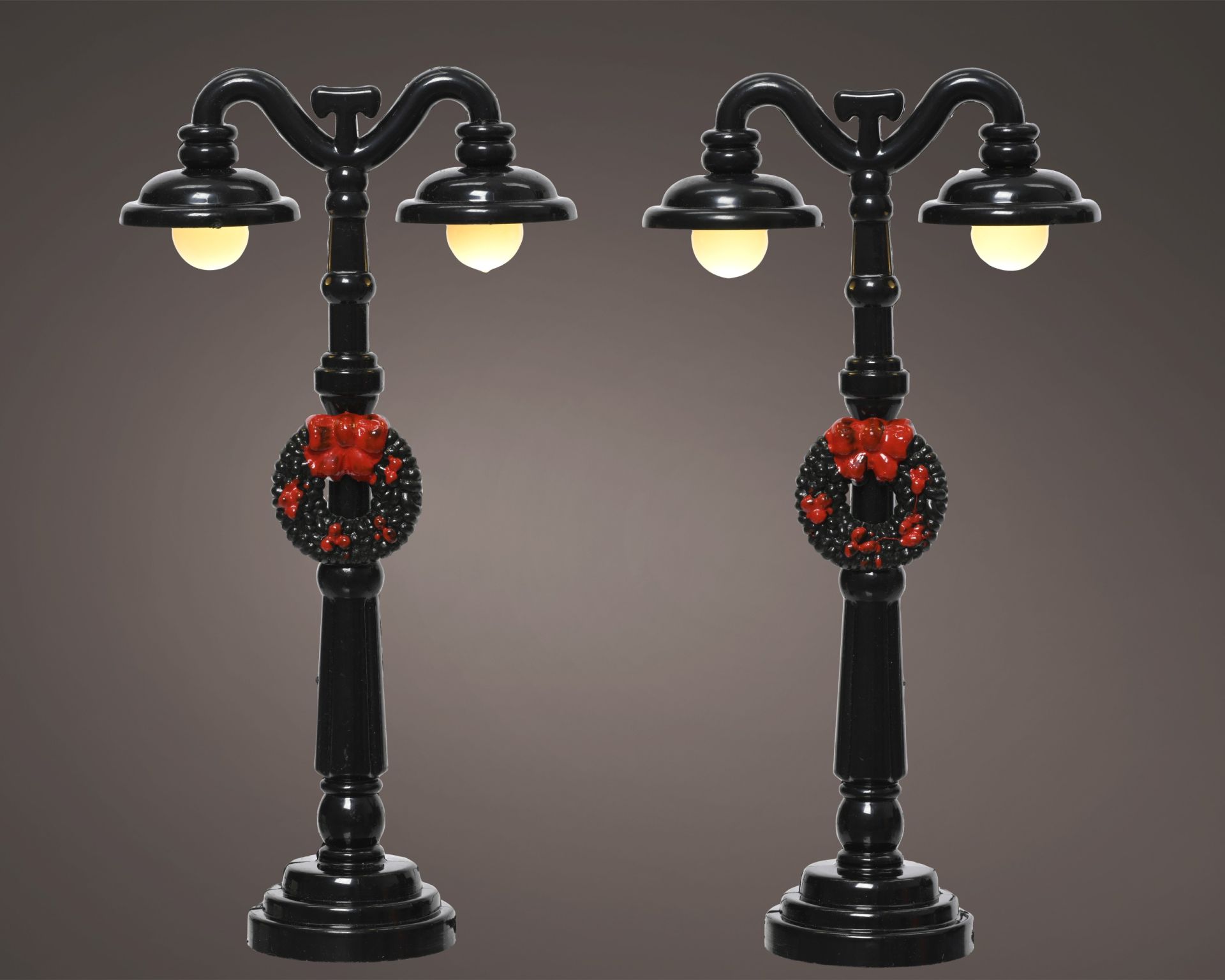Lantaarn LED set 2 stuks - 6.5x3x12.3 cm - 2 leds