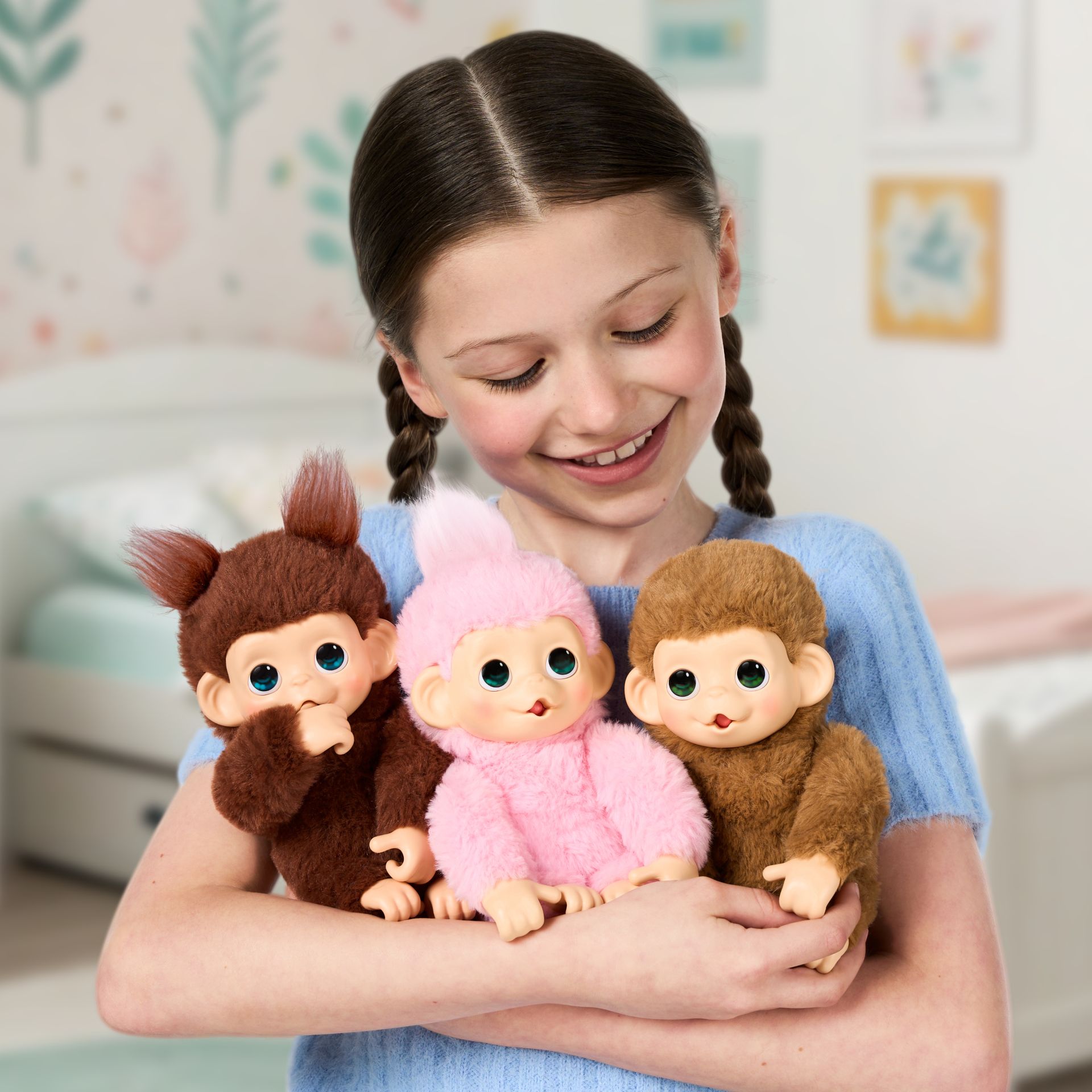 Little Live Pets My Baby Mini Monkey Brown Cherri meer dan 20 geluiden en reacties