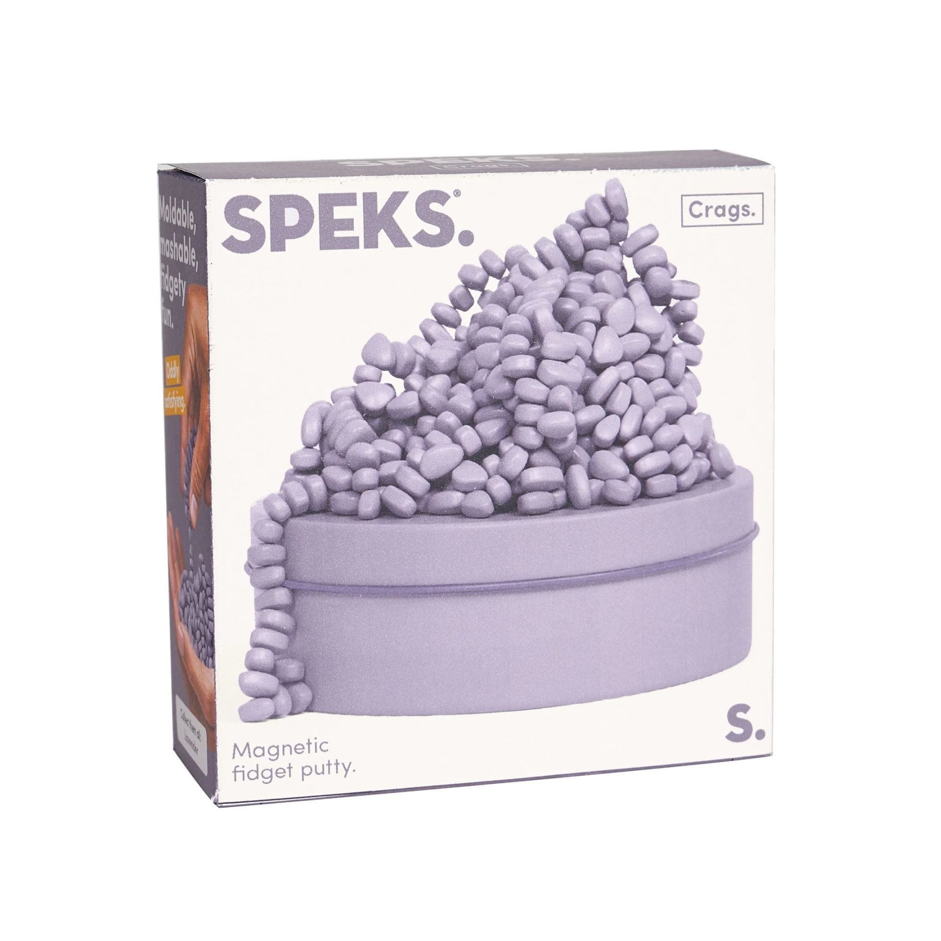Speks Crags Magnetic Fidget Putty Neutral Lavender - 9.5x9.5x3.8 cm - Paars