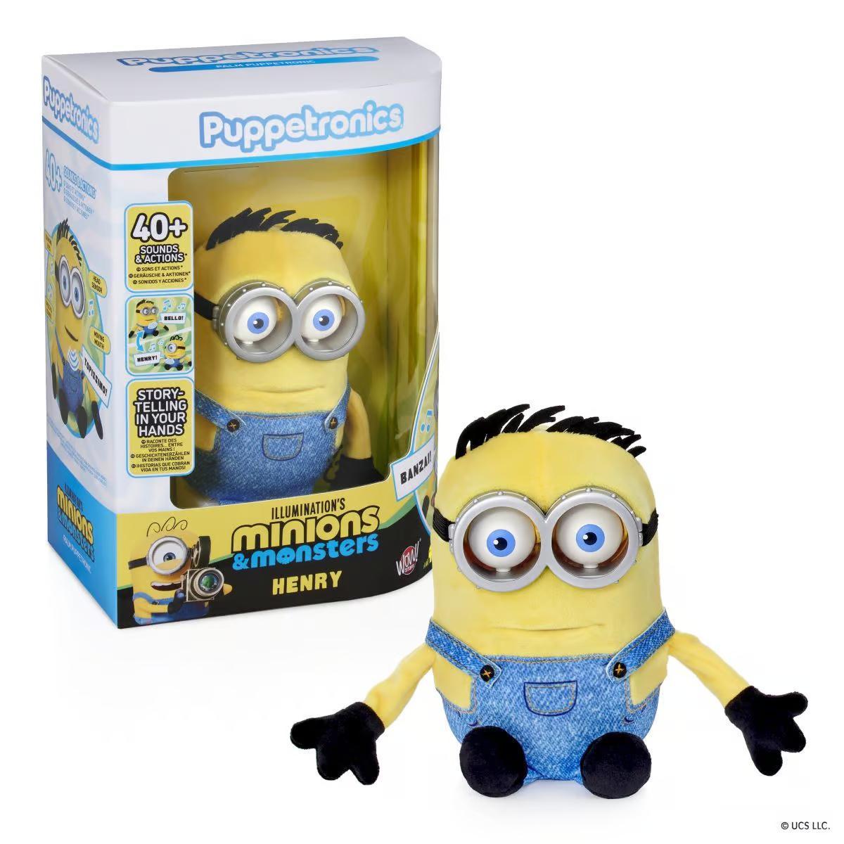 Minions Henry Palm Puppetronic met 40 Geluiden en Acties