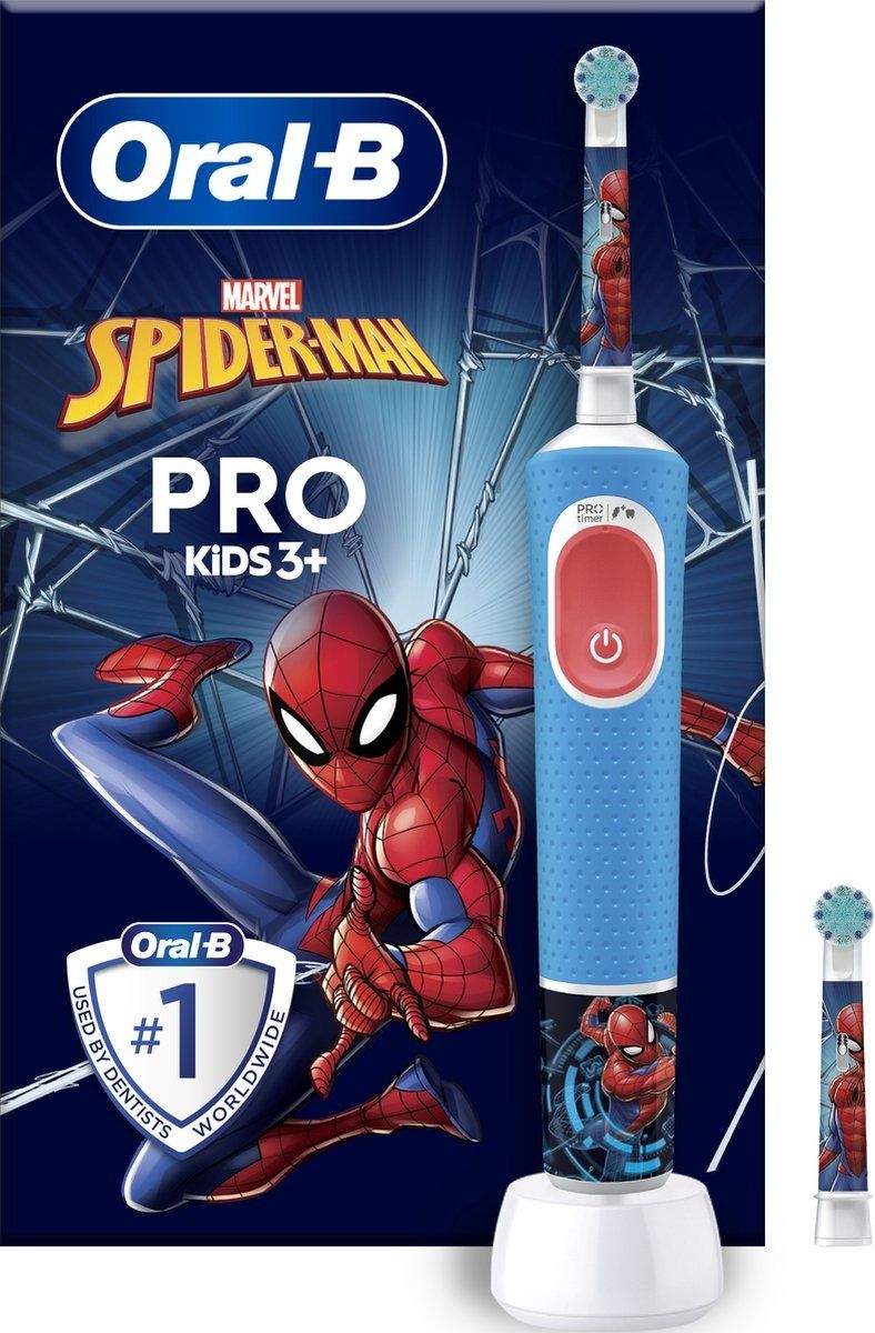 Oral-B Kids Spiderman Elektrische Tandenborstel Vitality Pro + opbergdoos