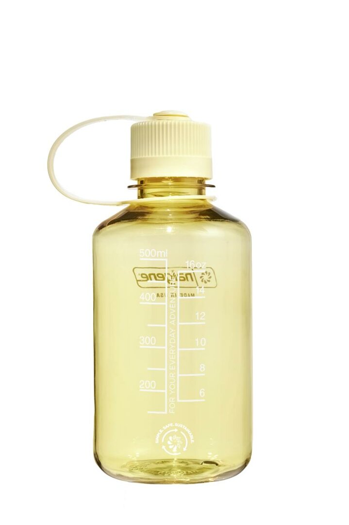 Nalgene Drinkfles Narrow-Mouth  500ml  Butter   Lekvrij - Vaatwas en Diepvriesbestendig