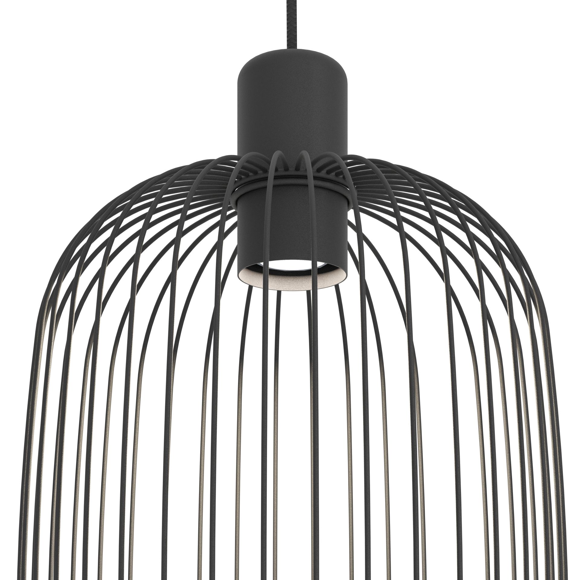Eglo Lodods Hanglamp Zwart 220mm E27