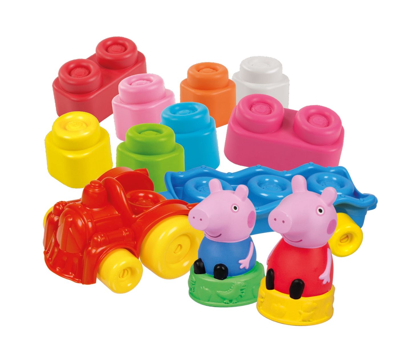 Clemmy Peppa Pig Trein speelset met blokken