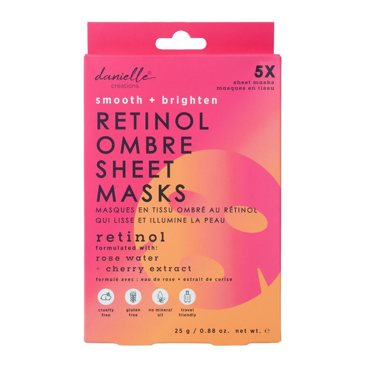 Danielle Creations Gezichtsmasker Ombre Sheet Mask 5 stuks