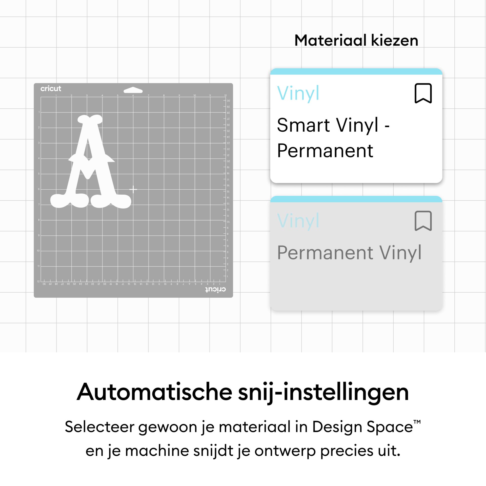 Cricut Joy Smart Vinyl Permanent 14x122 cm - Zwart met gloed (1 vel)
