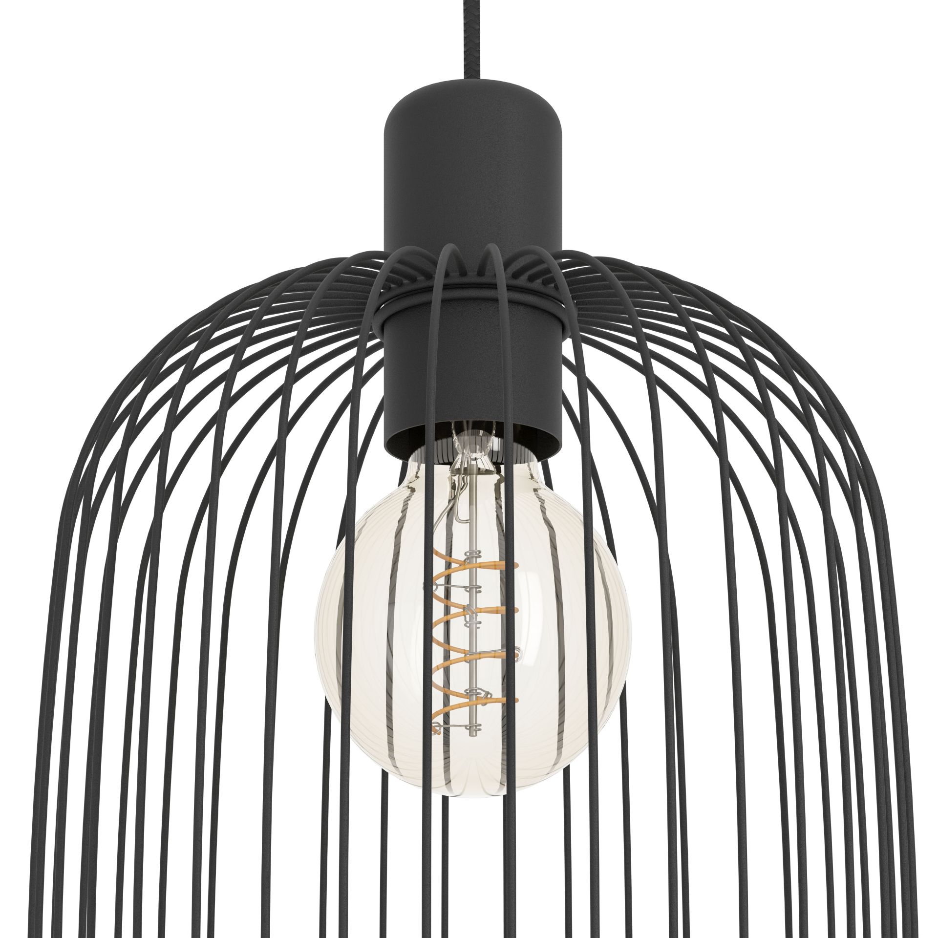 Eglo Lodods Hanglamp Zwart 220mm E27