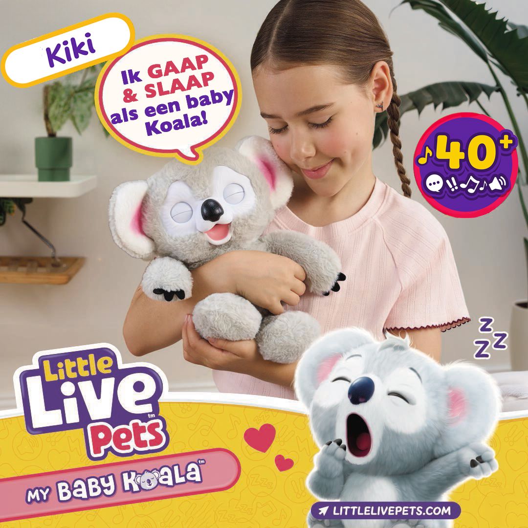Little Live Pets My Baby Koala Plush, meer dan 40 geluiden en reacties