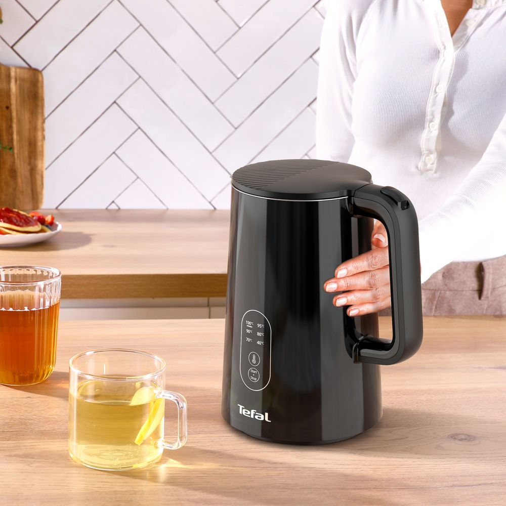 Tefal waterkoker KO6518E0 met Digitale Temperatuur Aanduiding, 1.5 L.
