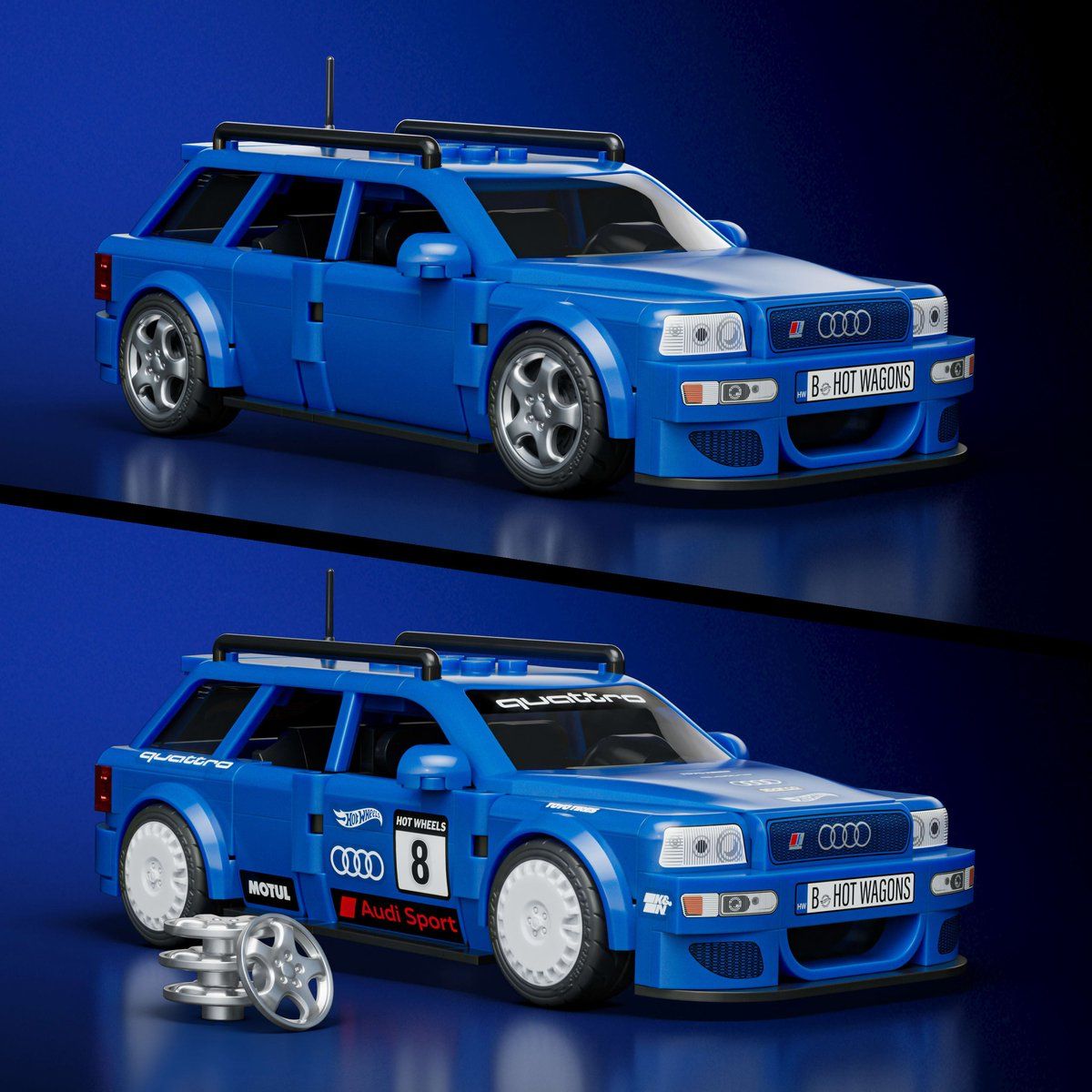 Mattel Brick Shop Hot Wheels Audi