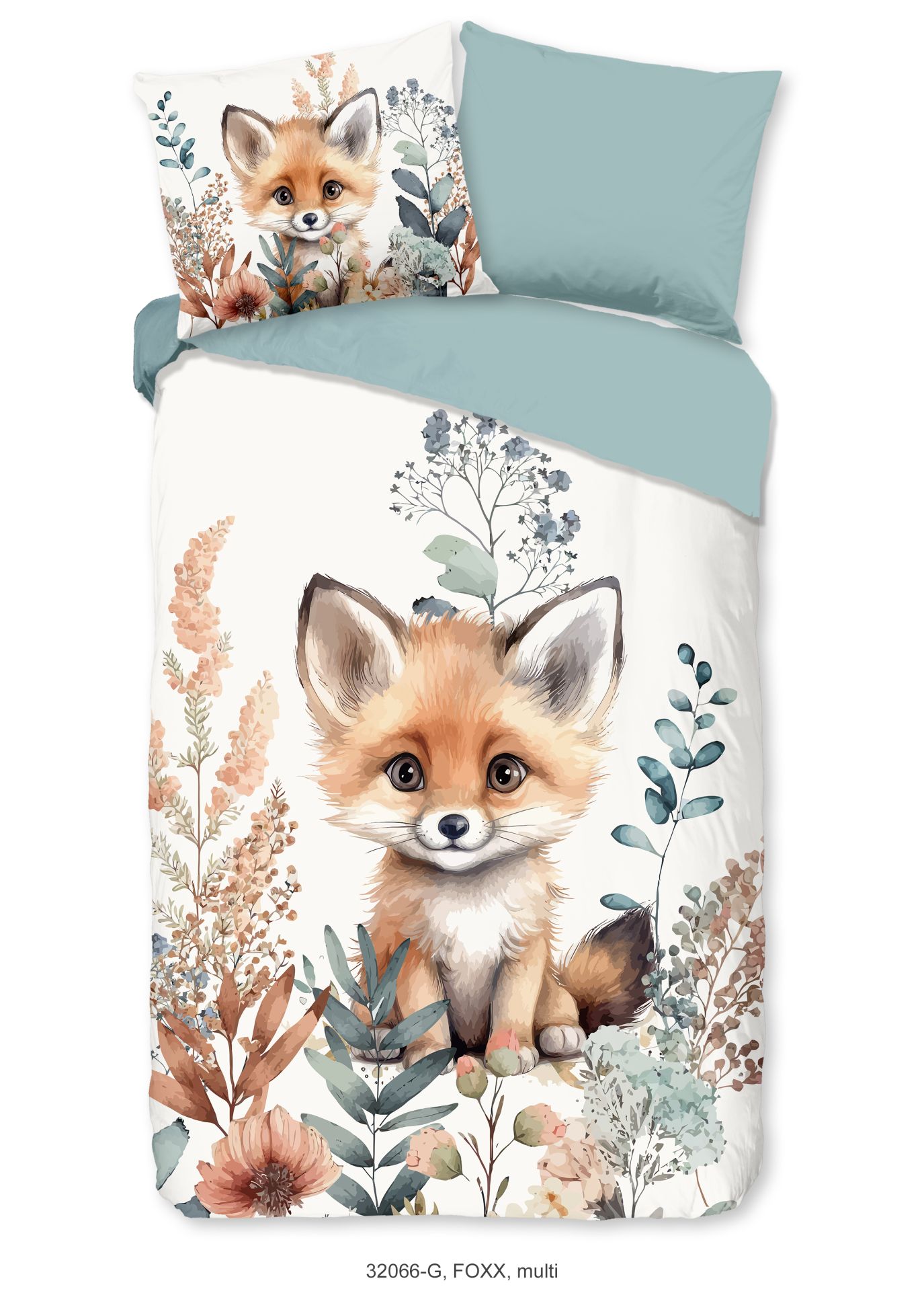Good Morning Dekbedovertrekset Kids Foxx 140x220 cm Katoen
