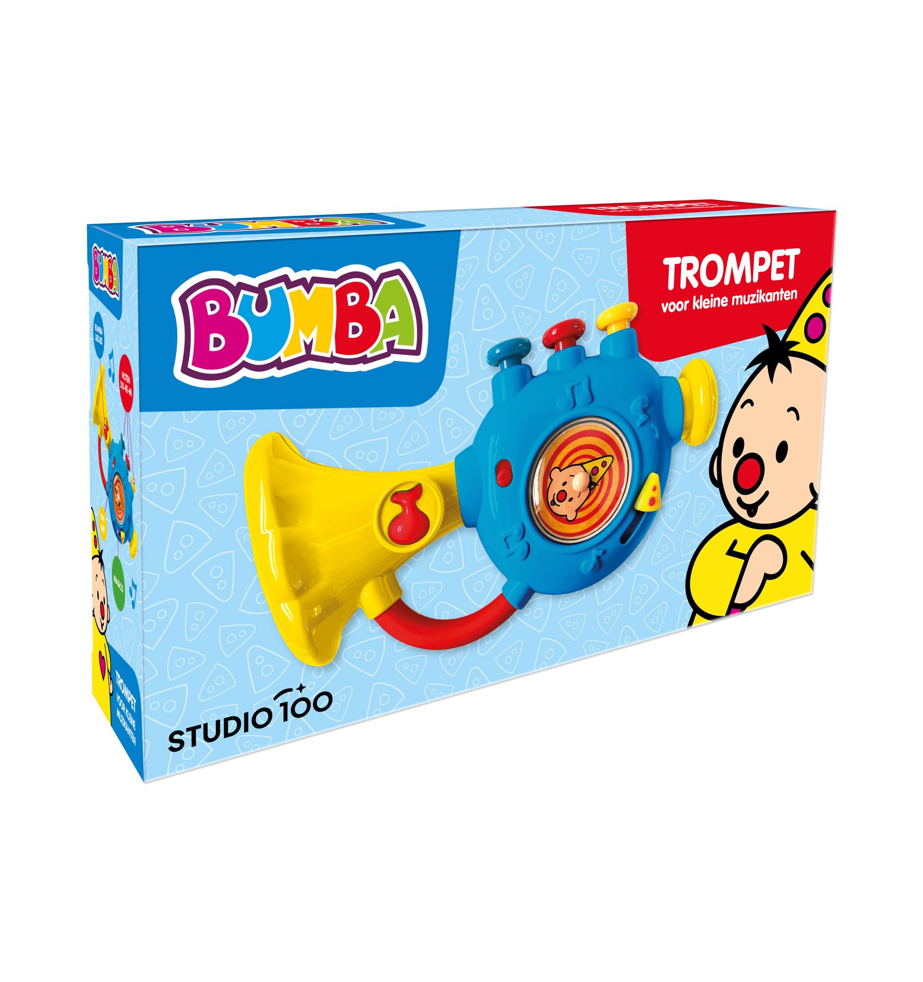 Bumba Trompet Blauw 14x24 cm