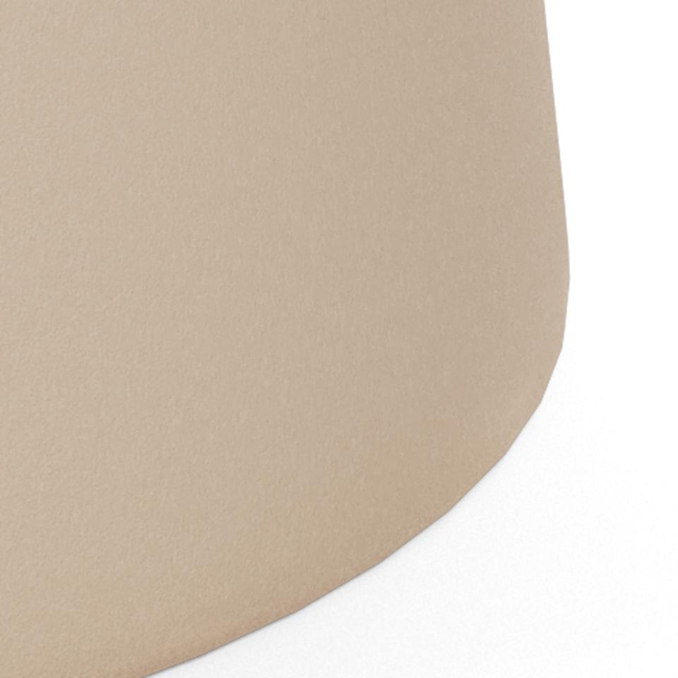 Santorini Salontafel Beige Traverti 70x36 cm - Basis Mat Grijs