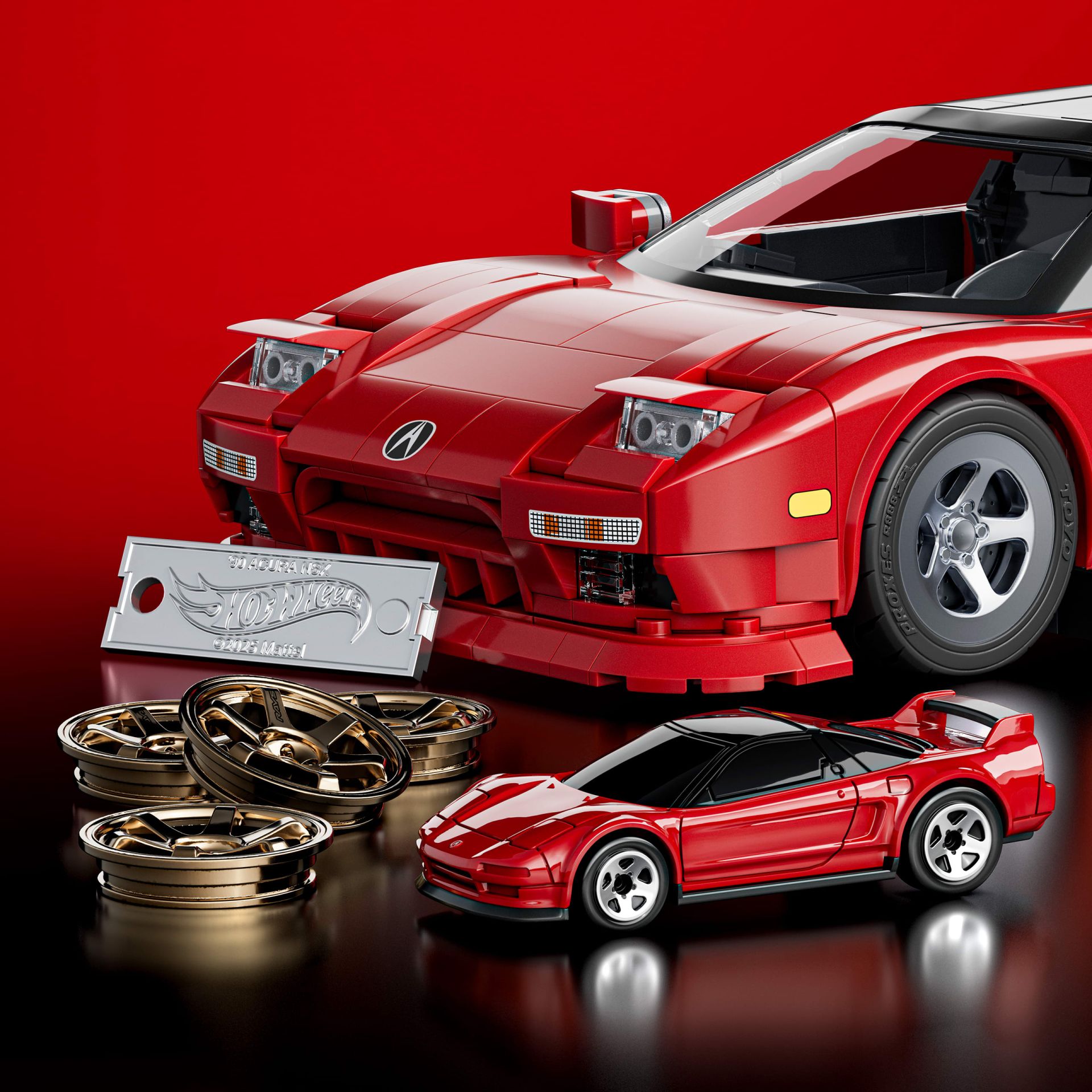 Mattel Brick Shop Hot Wheels 90 Acura NSX