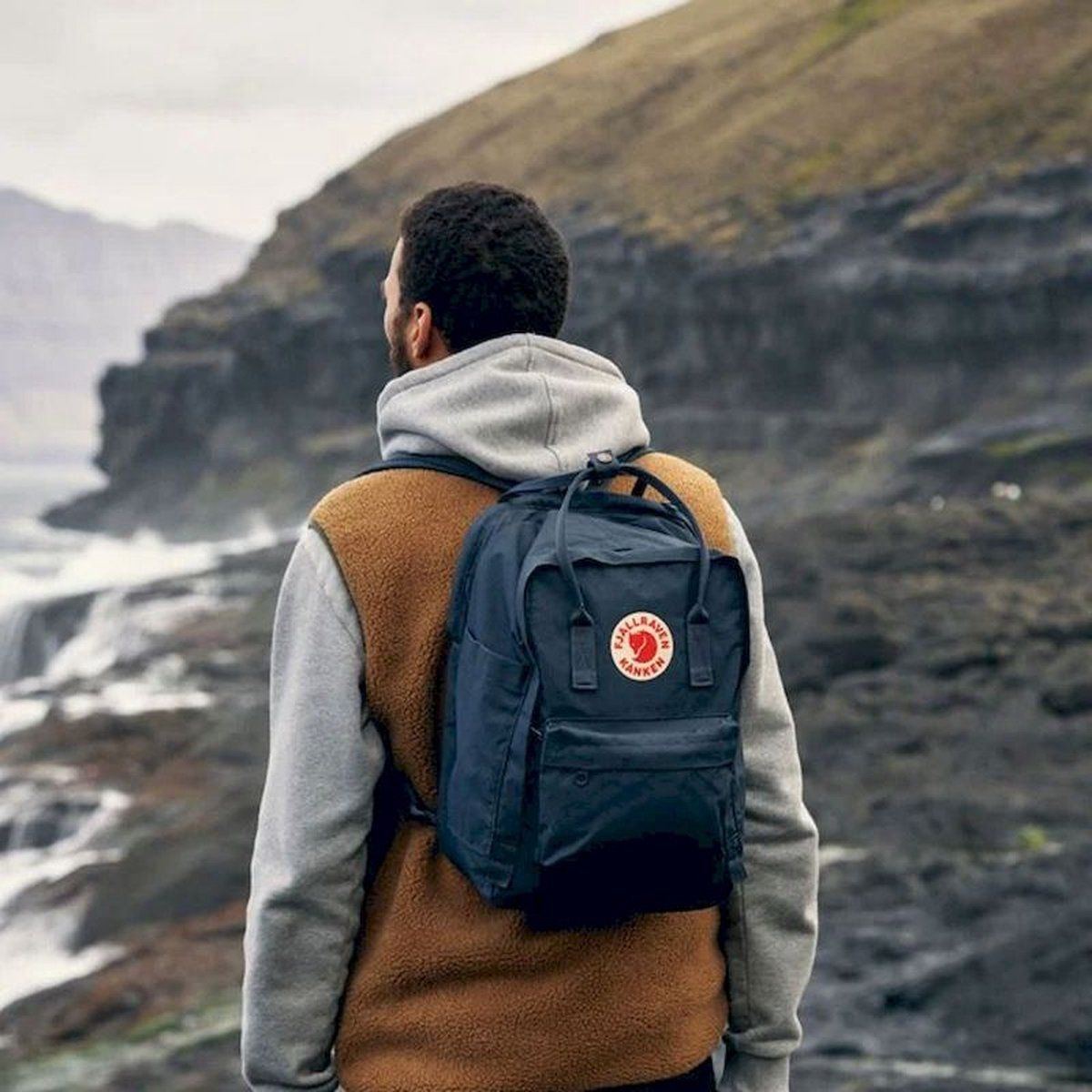 Fjallraven Rugzak Kanken Laptop 15" Navy 28x16x40 cm - Vinylon F