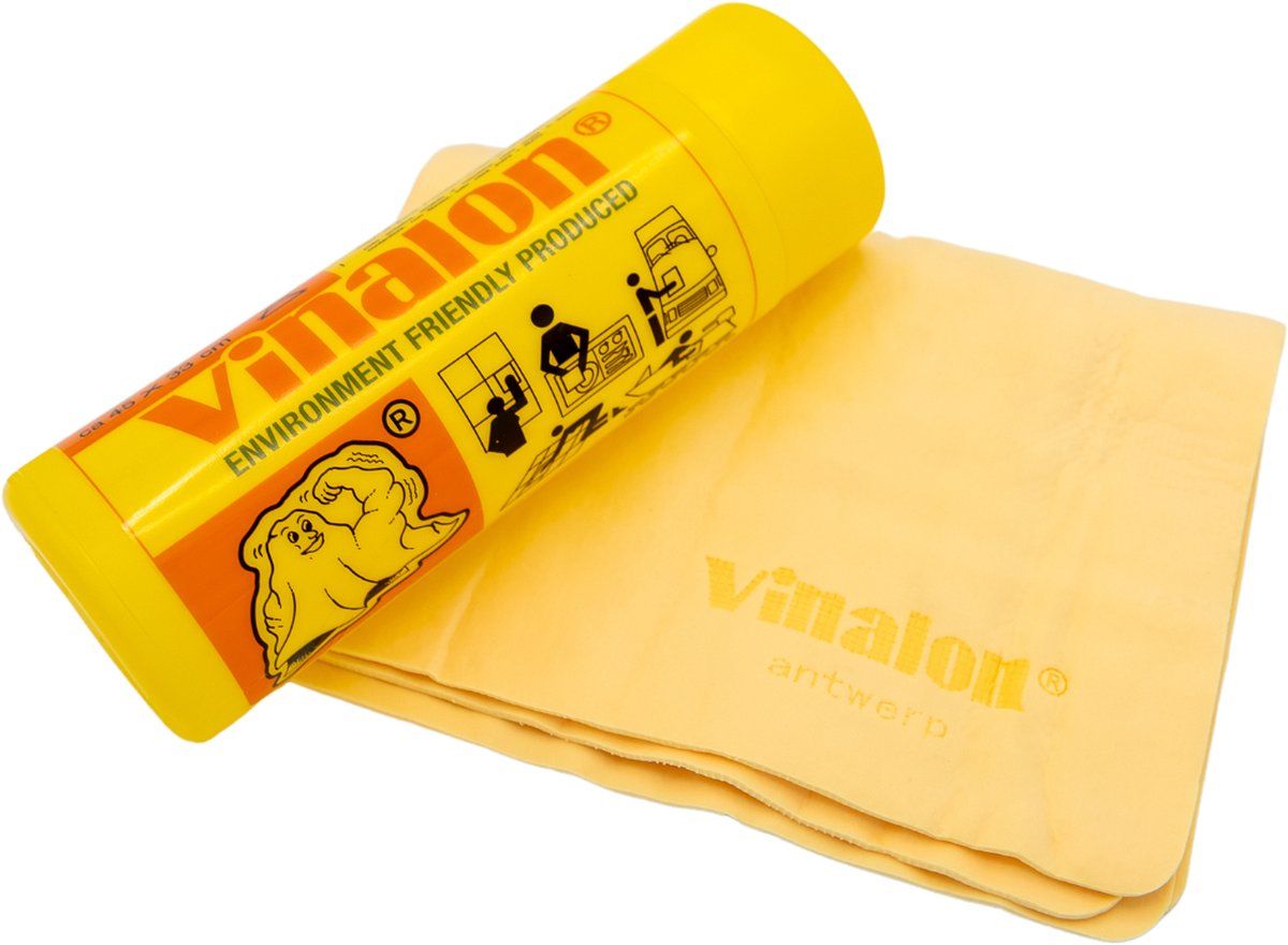Vinalon Zeemvel Geel 45x33 cm - in Koker