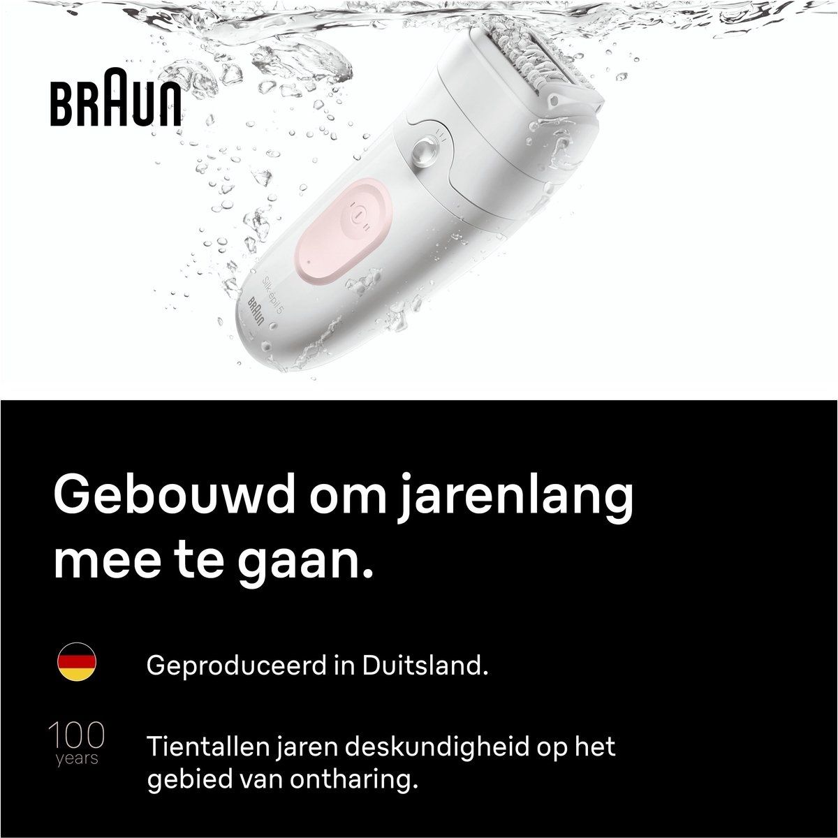 Braun Epilator Silk Epil SE5-030, Epileren en scheren