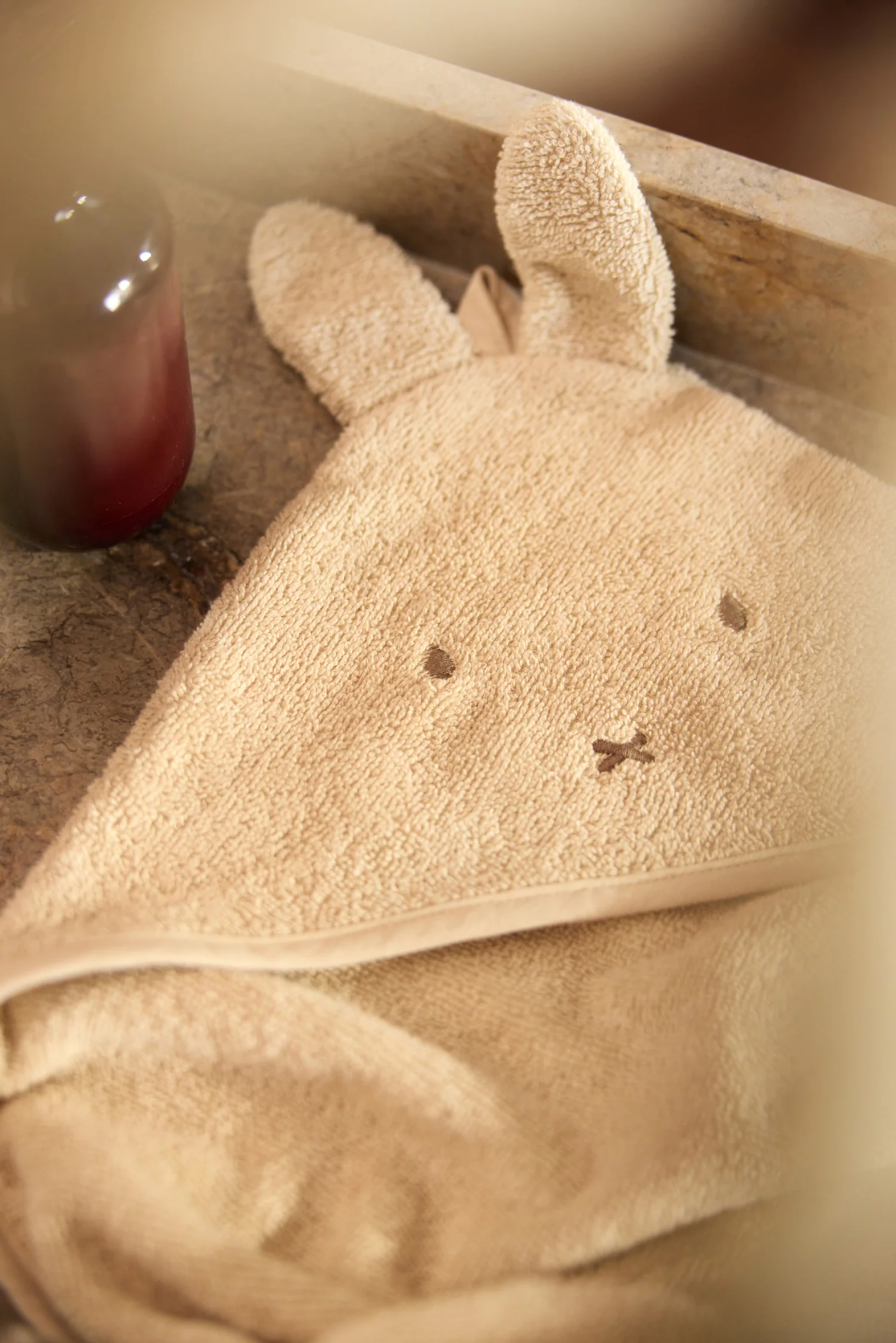 Jollein Badcape  Badstof  Miffy Warm Sand 75x75 cm