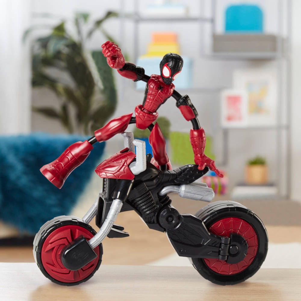 Spiderman Bend and Flex Rider. figuur en voertuig