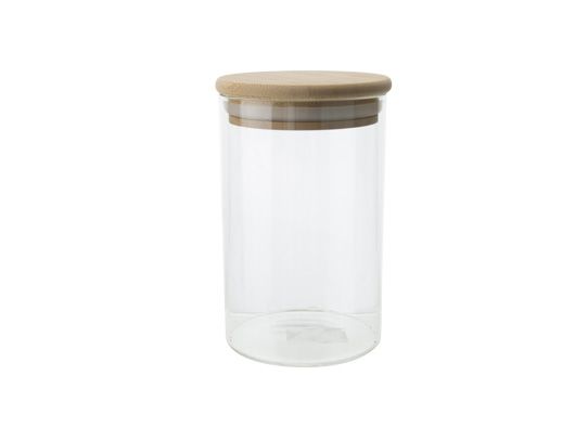Cosy&Trendy Voorraadpot Glas 500ml met Houten Deksel