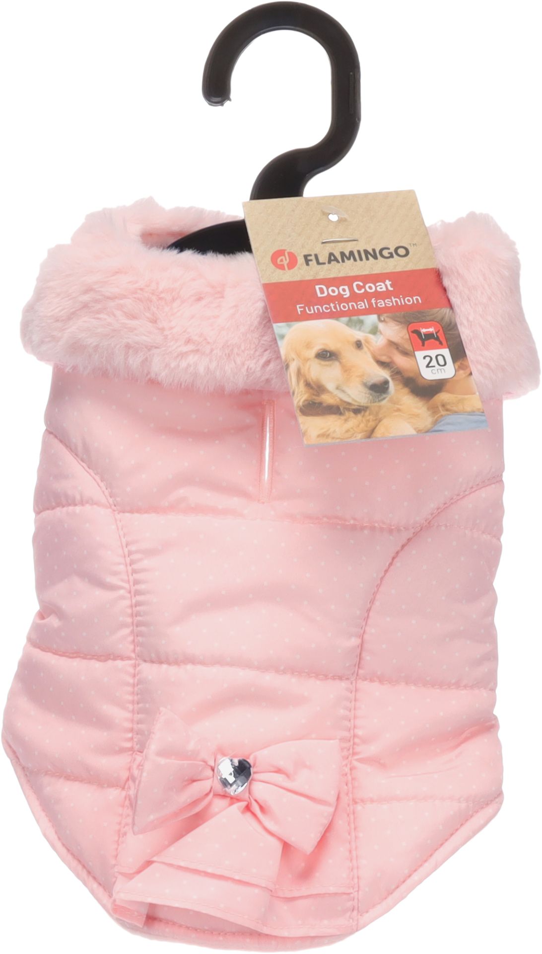 Flamingo  Jas Guzzi Hond Roze 20 cm