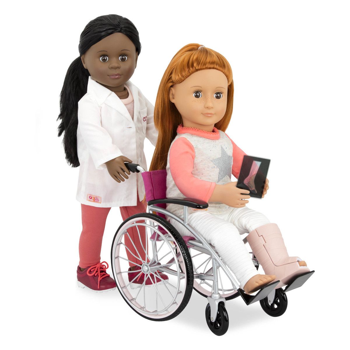 Our Generation Rolstoel, Krukken en acc. Heals on Wheels