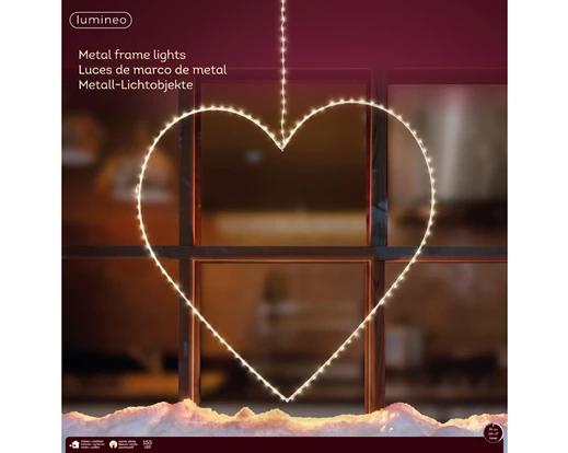 Hart Micro LED Outdoor 58 cm Metaal 160 leds - Warm Wit