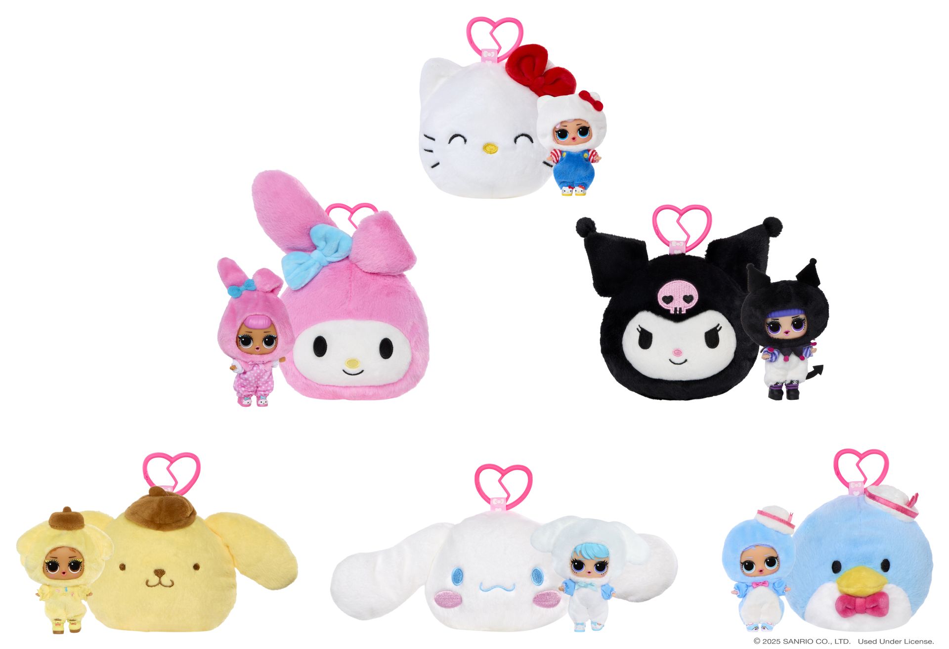 L.O.L. Surprise Loves Hello Kitty Reversible Pluch Surprise ass, prijs per stuk