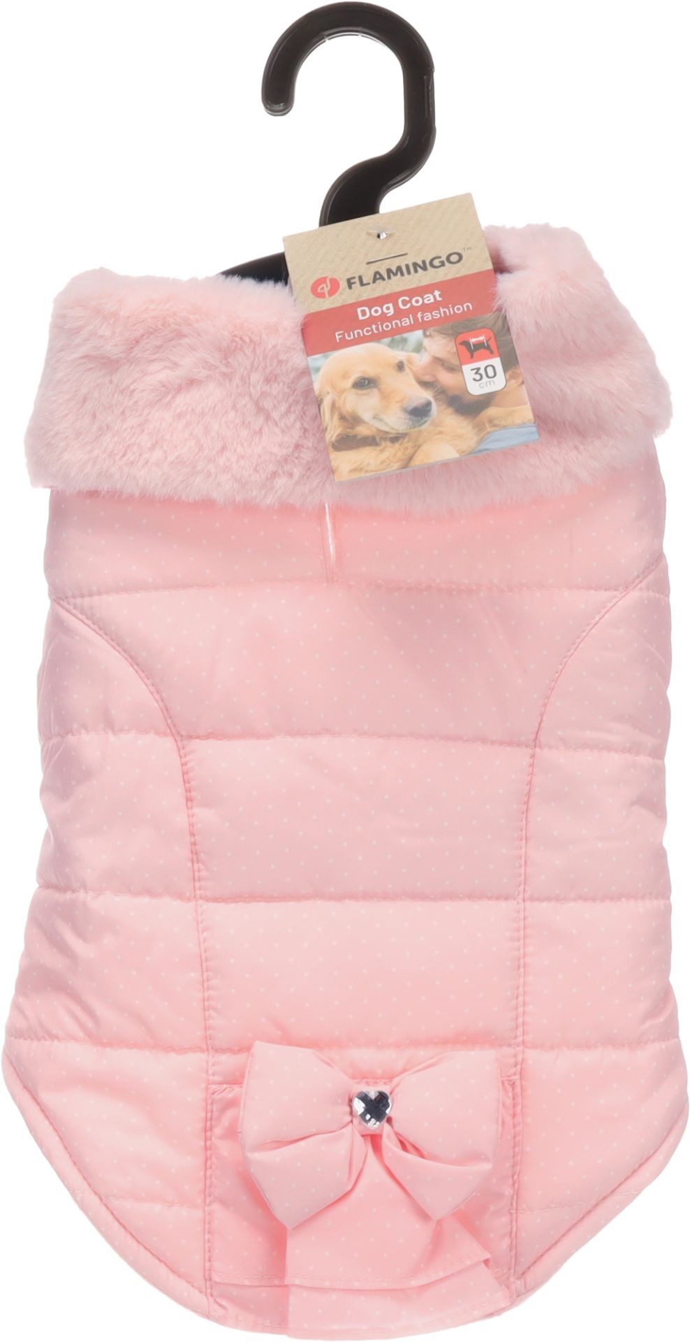 Flamingo  Jas Guzzi Hond Roze 30 cm