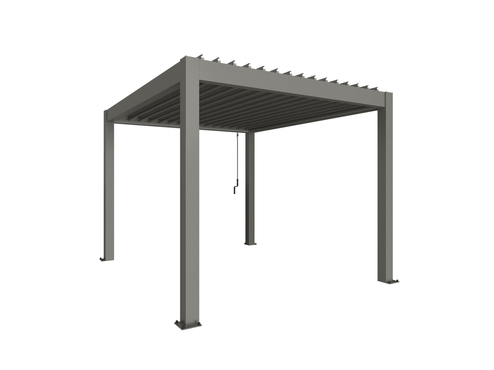 Biohort Pergola Metaal 3x3.5 m Kwartsgrijs