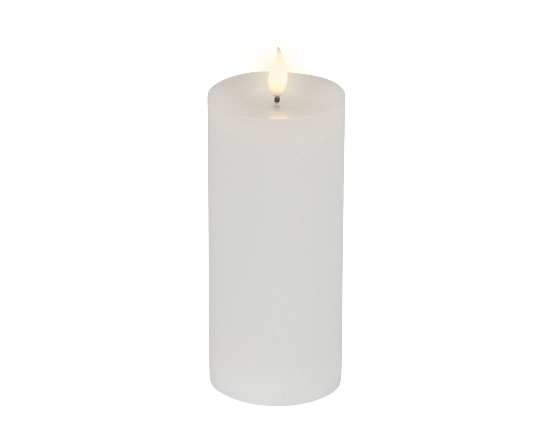 Kaars LED Real Wax Wit 7.5x20 cm - Warm Wit