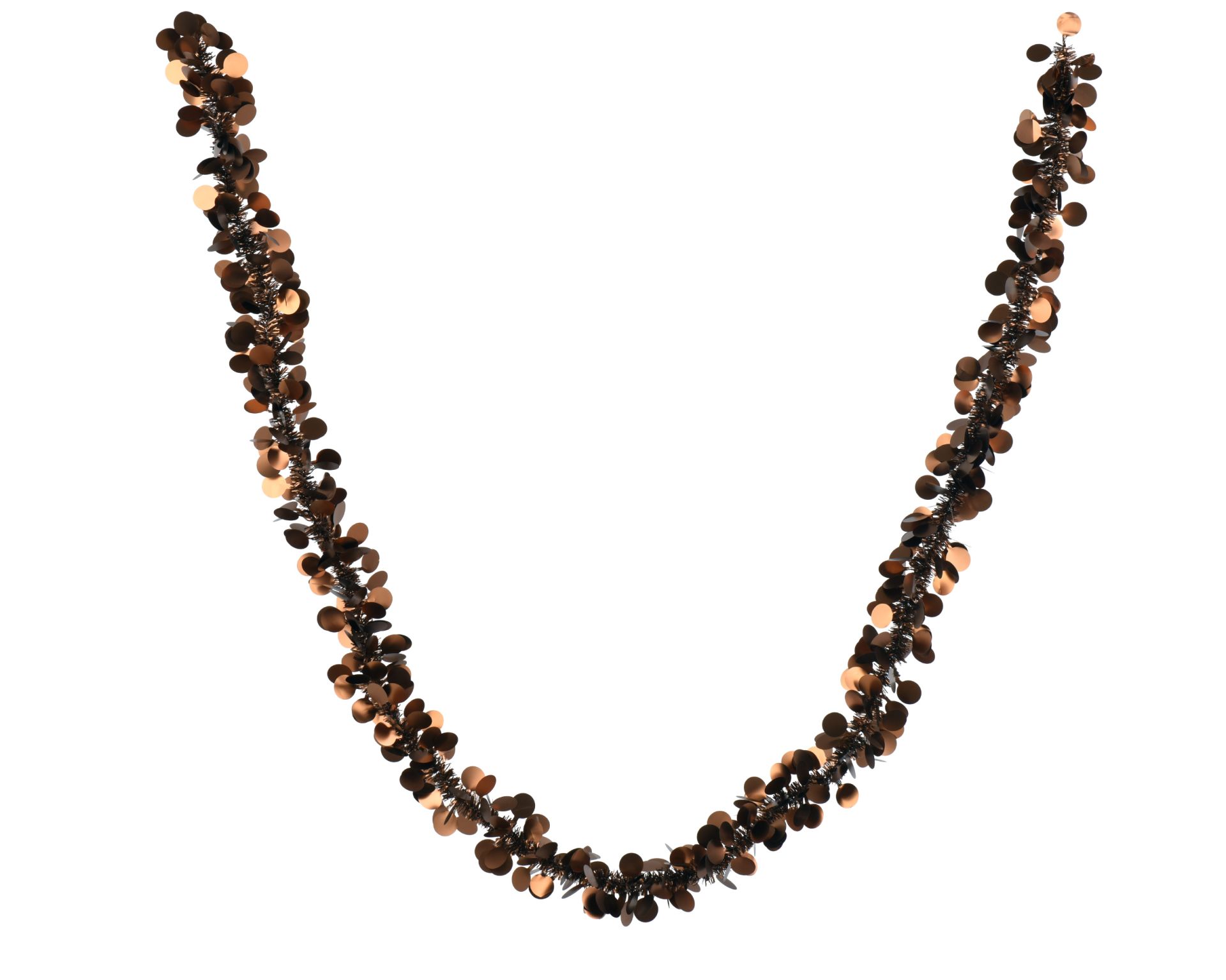 Guirlande Lametta Espresso 7x200 cm - Mat