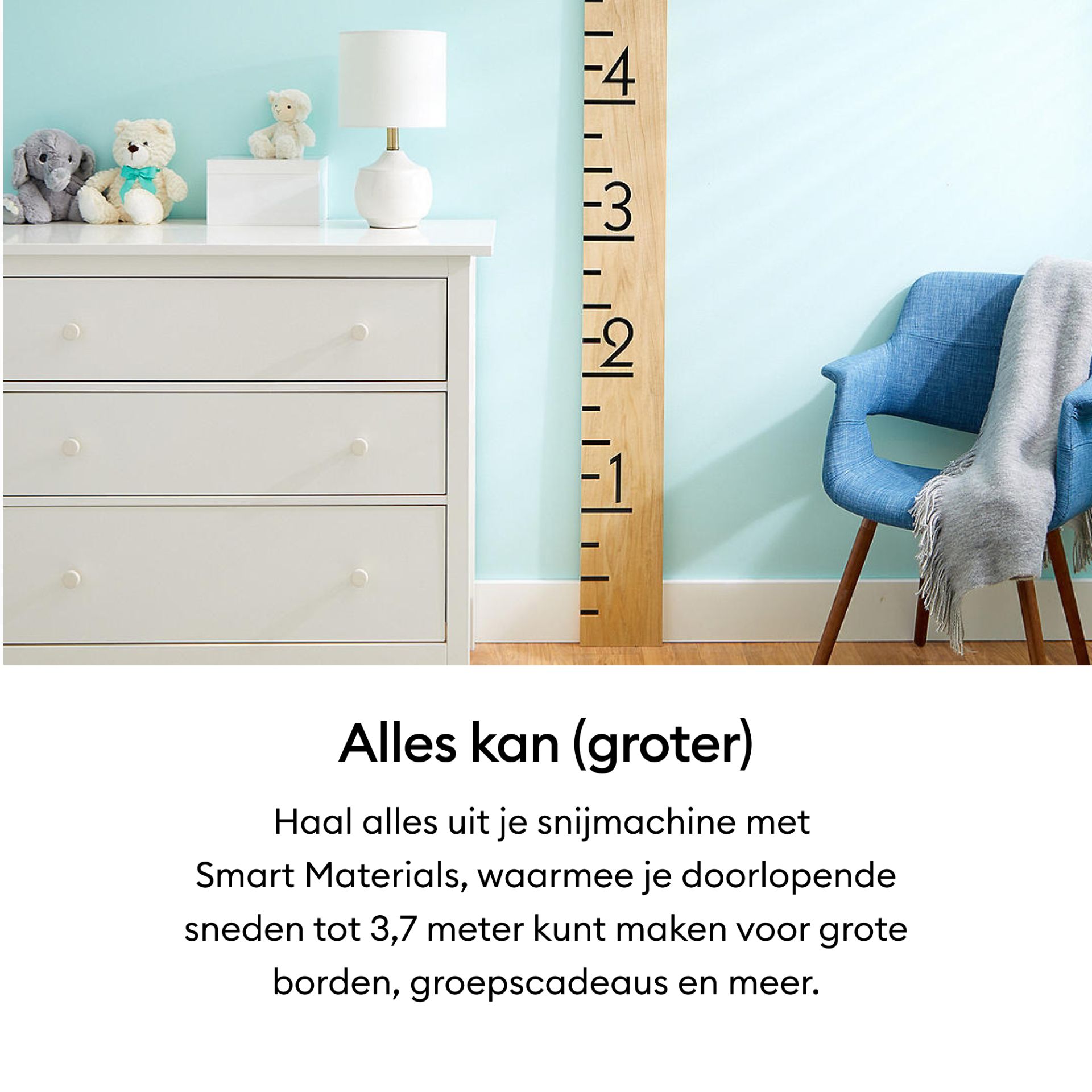 Cricut Joy Smart Vinyl Permanent 14x122cm - Zilver (1 vel)
