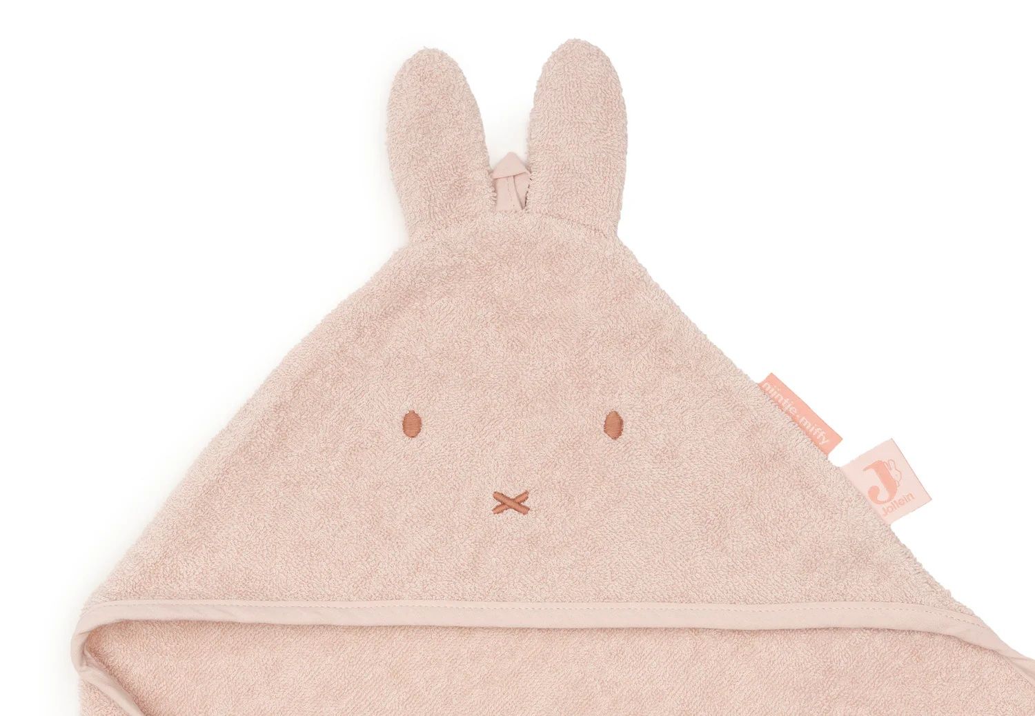 Jollein Badcape Badstof Miffy Silk Rose 75x75 cm