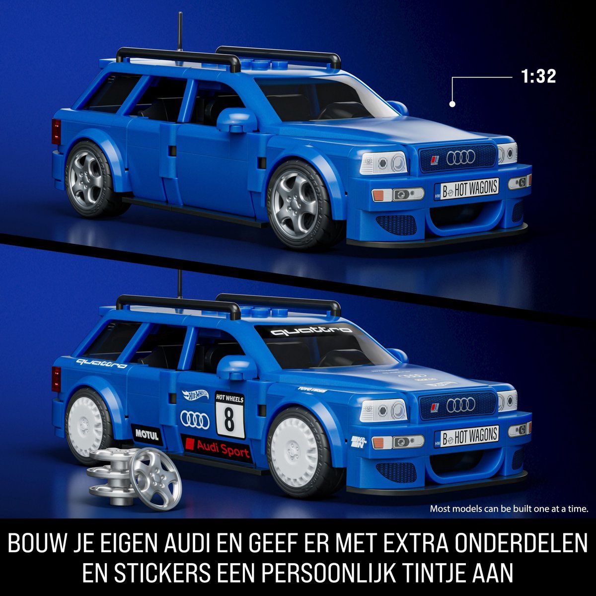 Mattel Brick Shop Hot Wheels Audi
