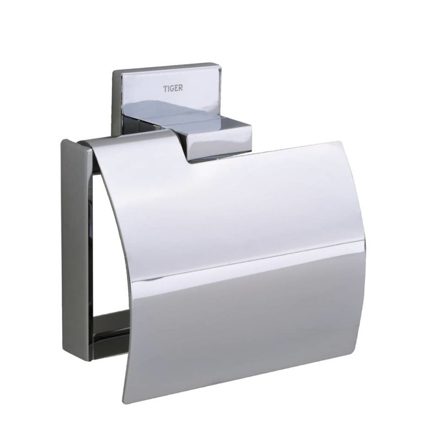 Tiger Boston Toiletrolhouder met Klep Chroom