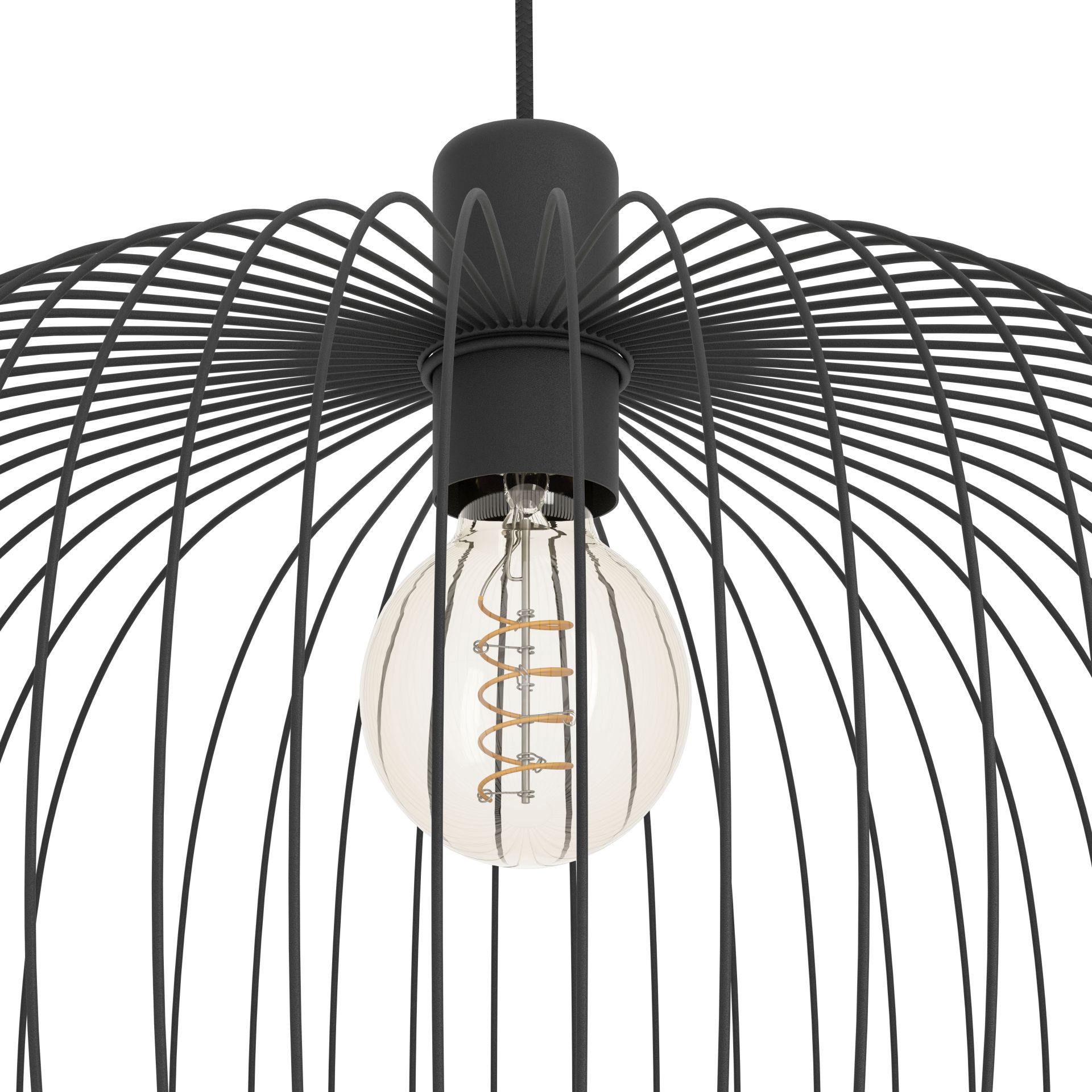 Eglo Lodods Hanglamp Zwart 450mm E27