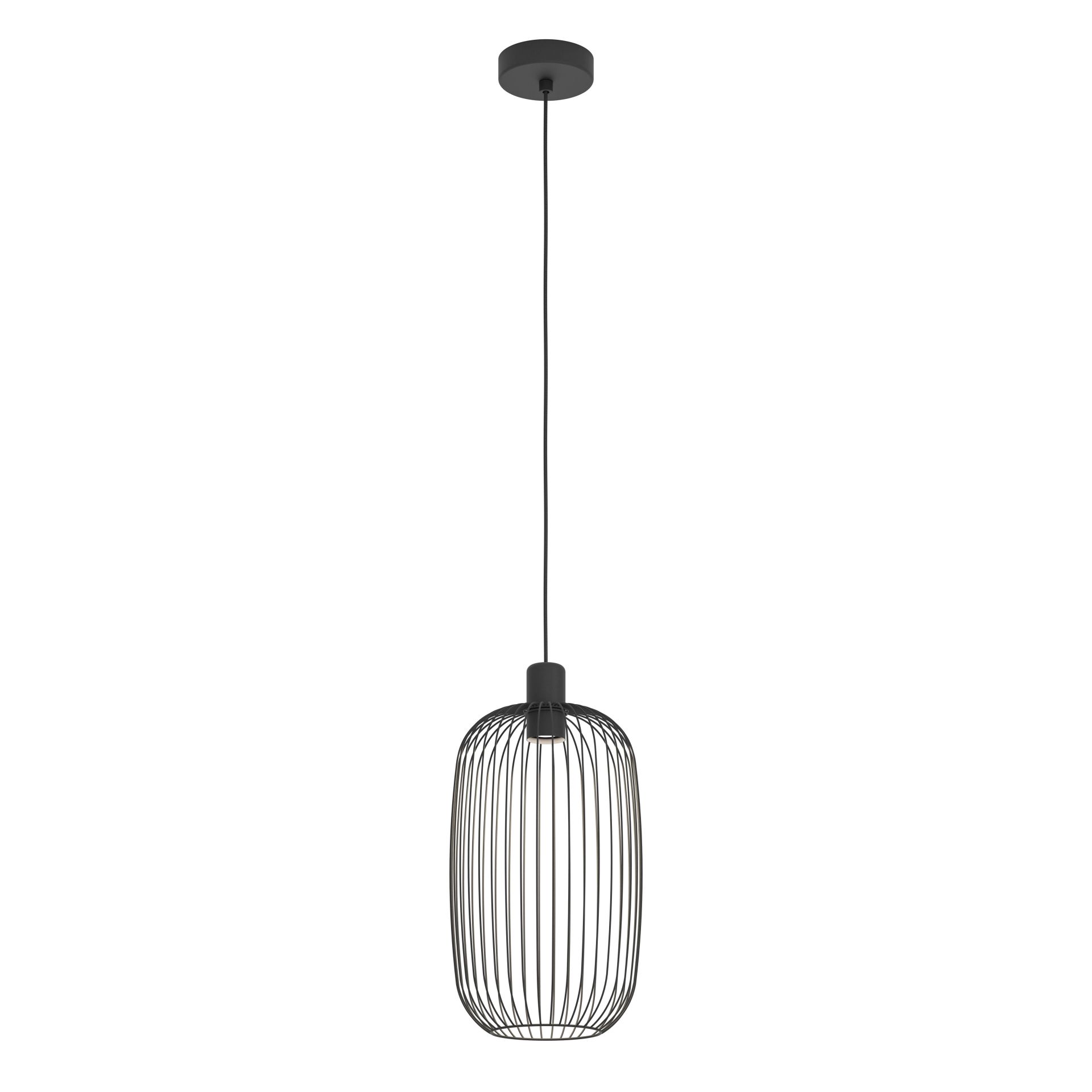 Eglo Lodods Hanglamp Zwart 220mm E27